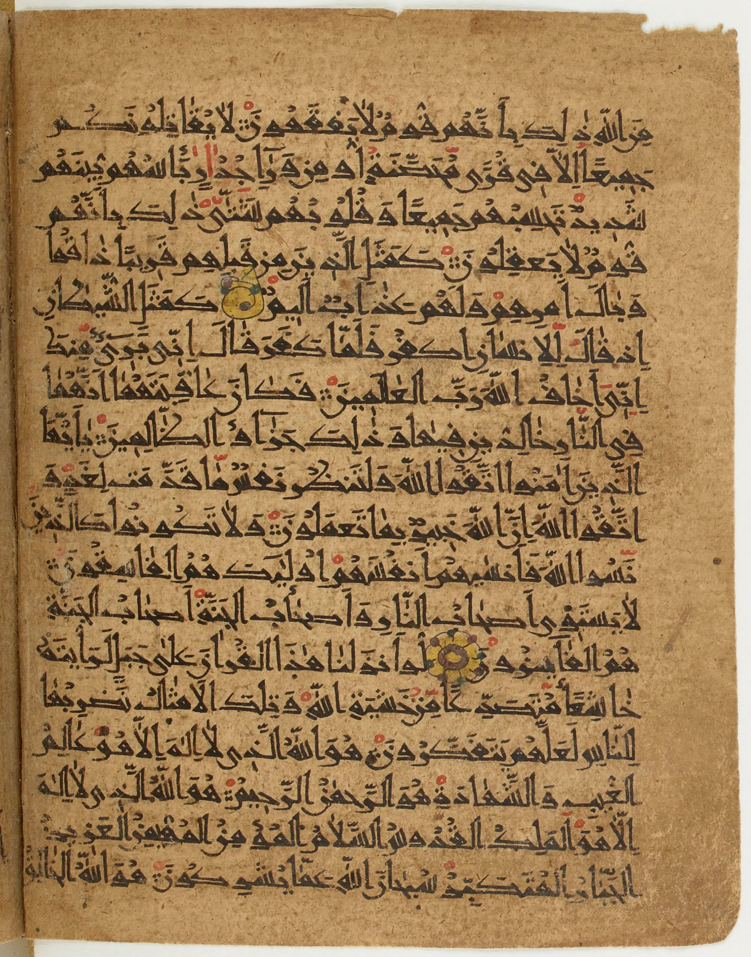 BNF Arabe 6430, in Naskh (NS 1) script, showing Surah 59:21 from 10th Century AD found in Unknown, currently housed at Bibliothèque nationale de France, Paris
