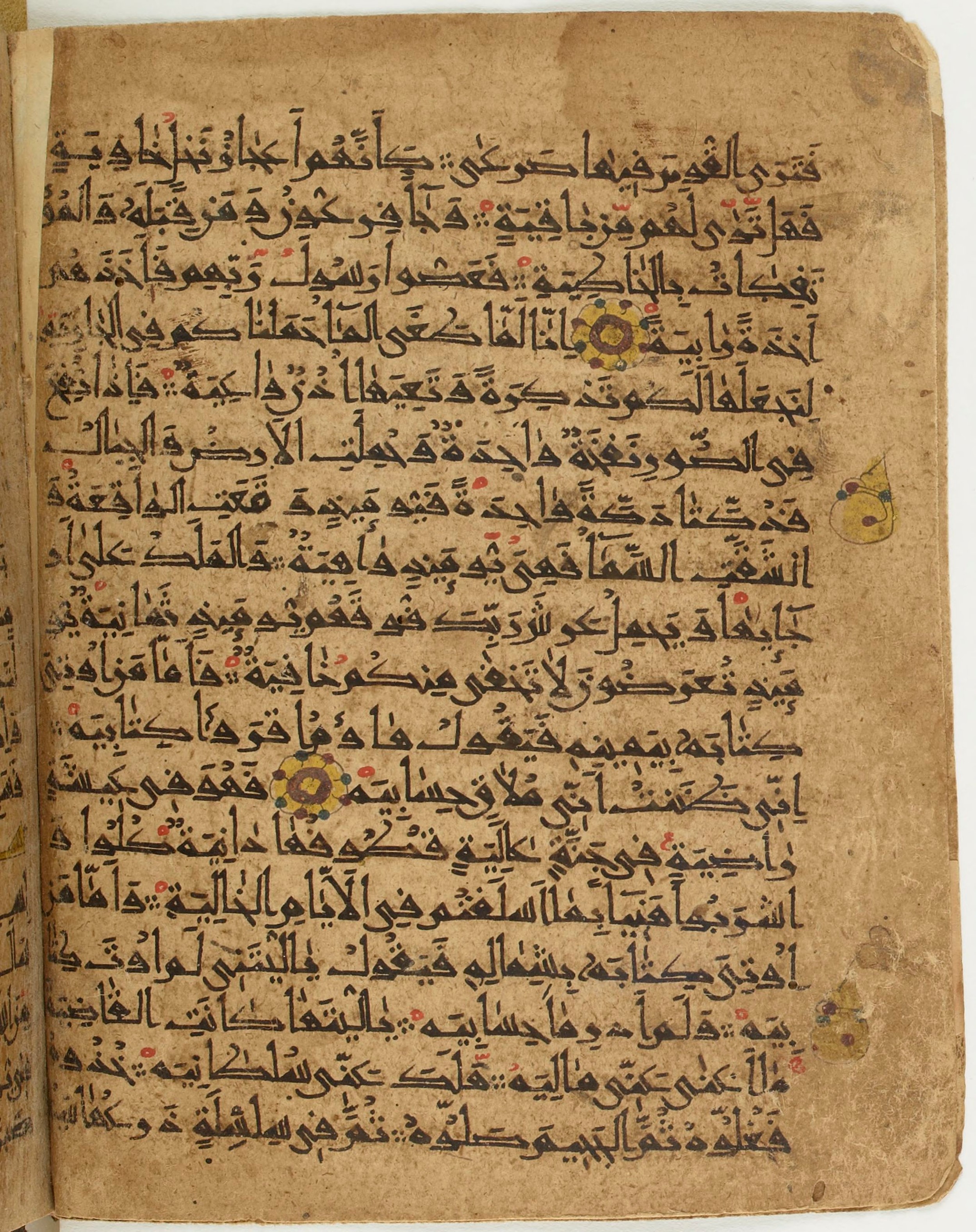 BNF Arabe 6430, in Naskh (NS 1) script, showing Surah 69:21 from 10th Century AD found in Unknown, currently housed at Bibliothèque nationale de France, Paris