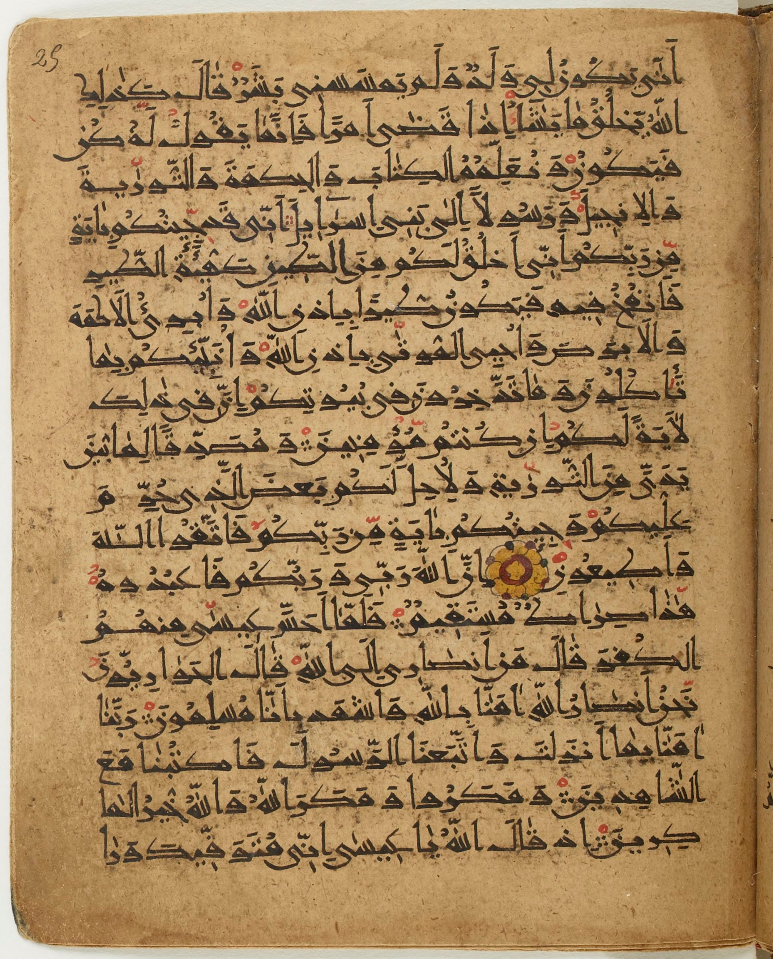 BNF Arabe 6430, in Naskh (NS 1) script, showing Surah 3:49 from 10th Century AD found in Unknown, currently housed at Bibliothèque nationale de France, Paris