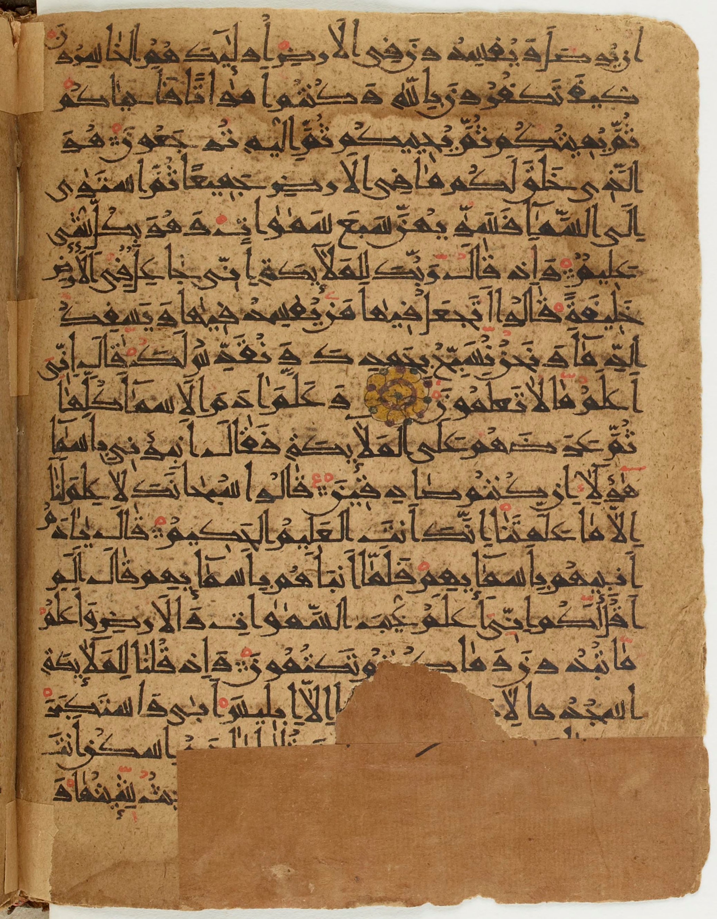 BNF Arabe 6430, in Naskh (NS 1) script, showing Surah 2:33 from 10th Century AD found in Unknown, currently housed at Bibliothèque nationale de France, Paris