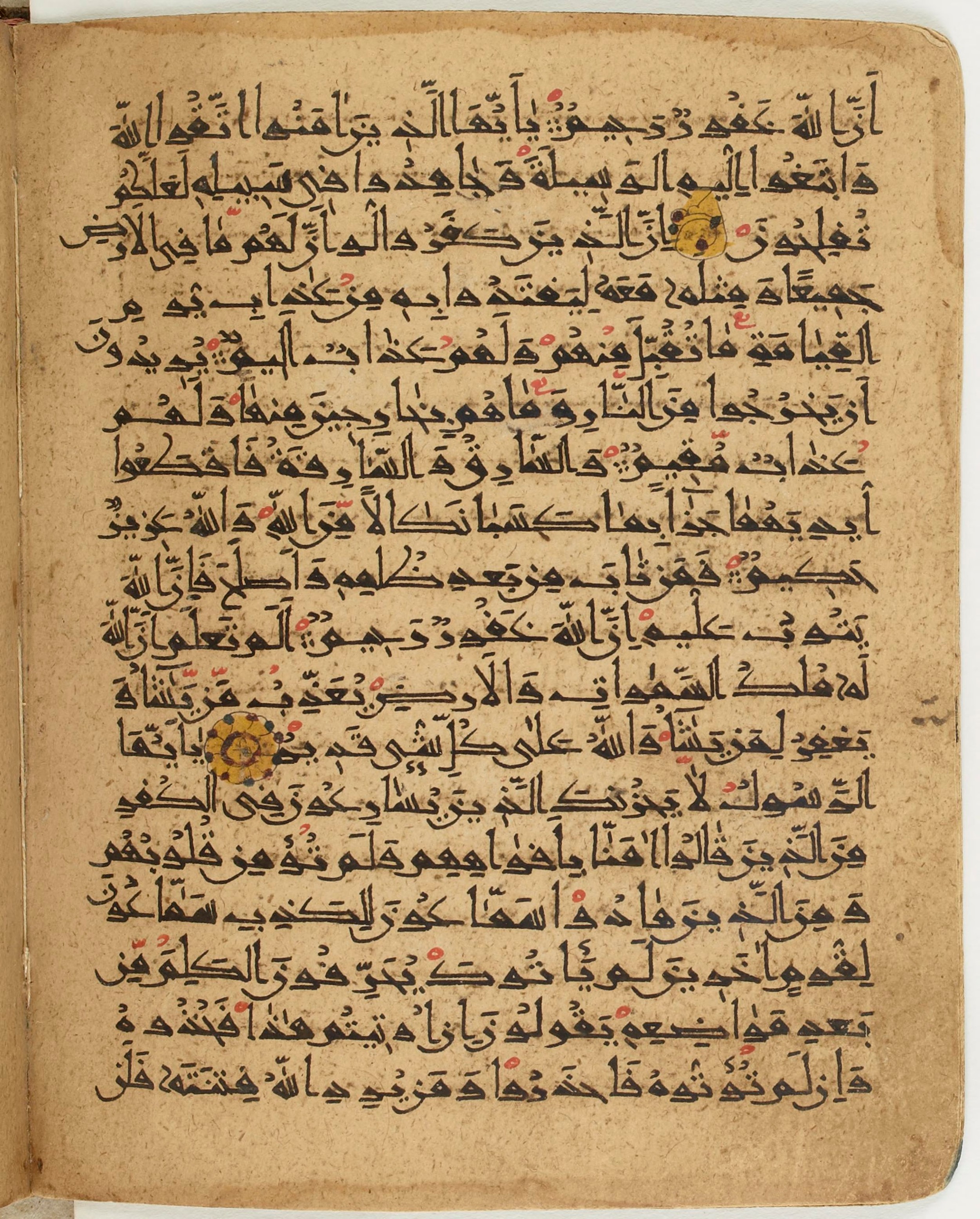 BNF Arabe 6430, in Naskh (NS 1) script, showing Surah 5:39 from 10th Century AD found in Unknown, currently housed at Bibliothèque nationale de France, Paris