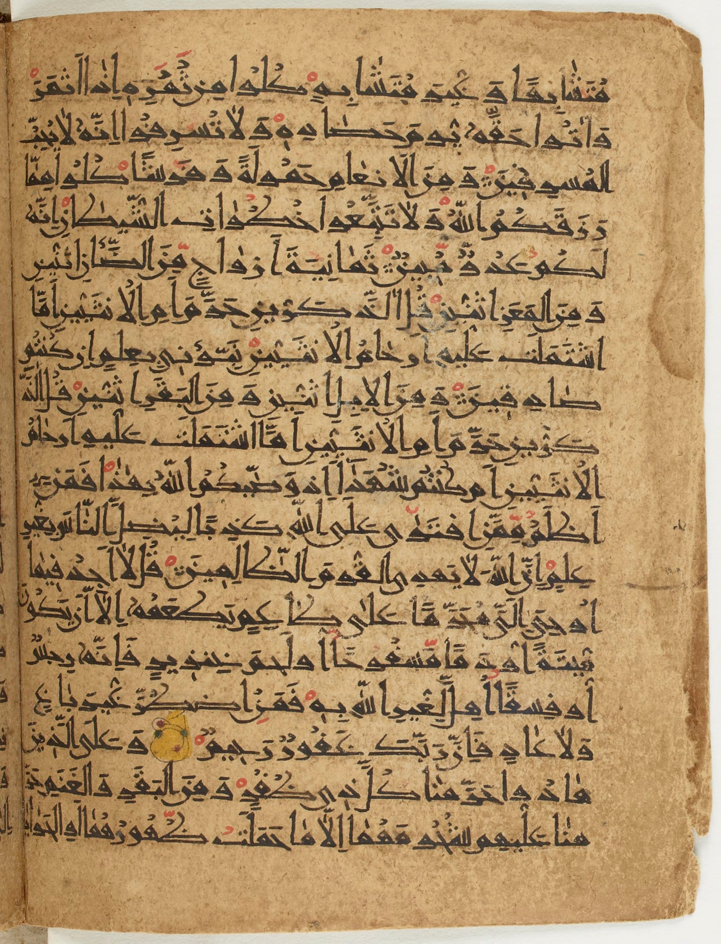 BNF Arabe 6430, in Naskh (NS 1) script, showing Surah 6:144 from 10th Century AD found in Unknown, currently housed at Bibliothèque nationale de France, Paris