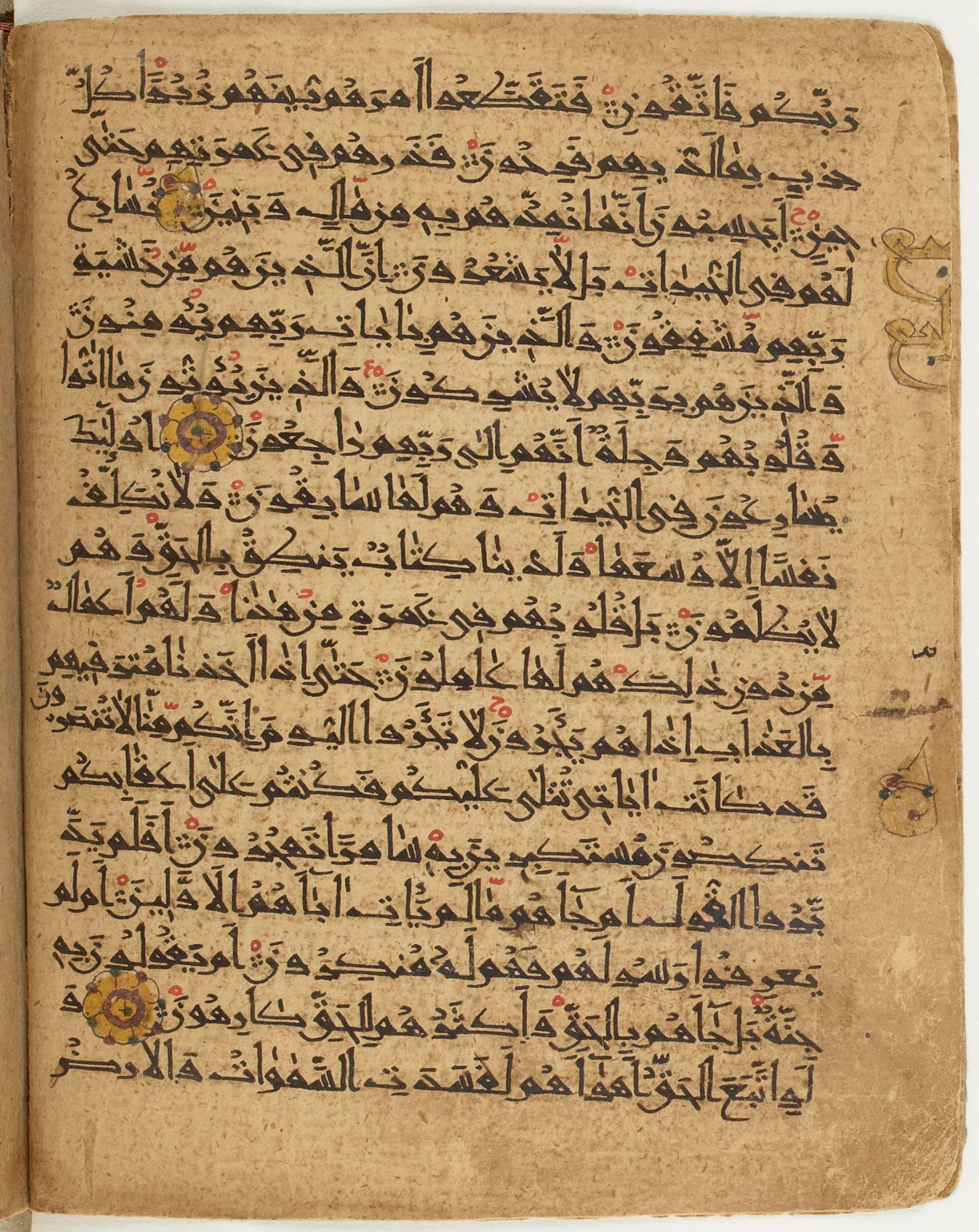 BNF Arabe 6430 (Scan 1), in Naskh (NS 1) script, showing Surah 23:71 from 10th Century AD found in Unknown, currently housed at Bibliothèque nationale de France, Paris