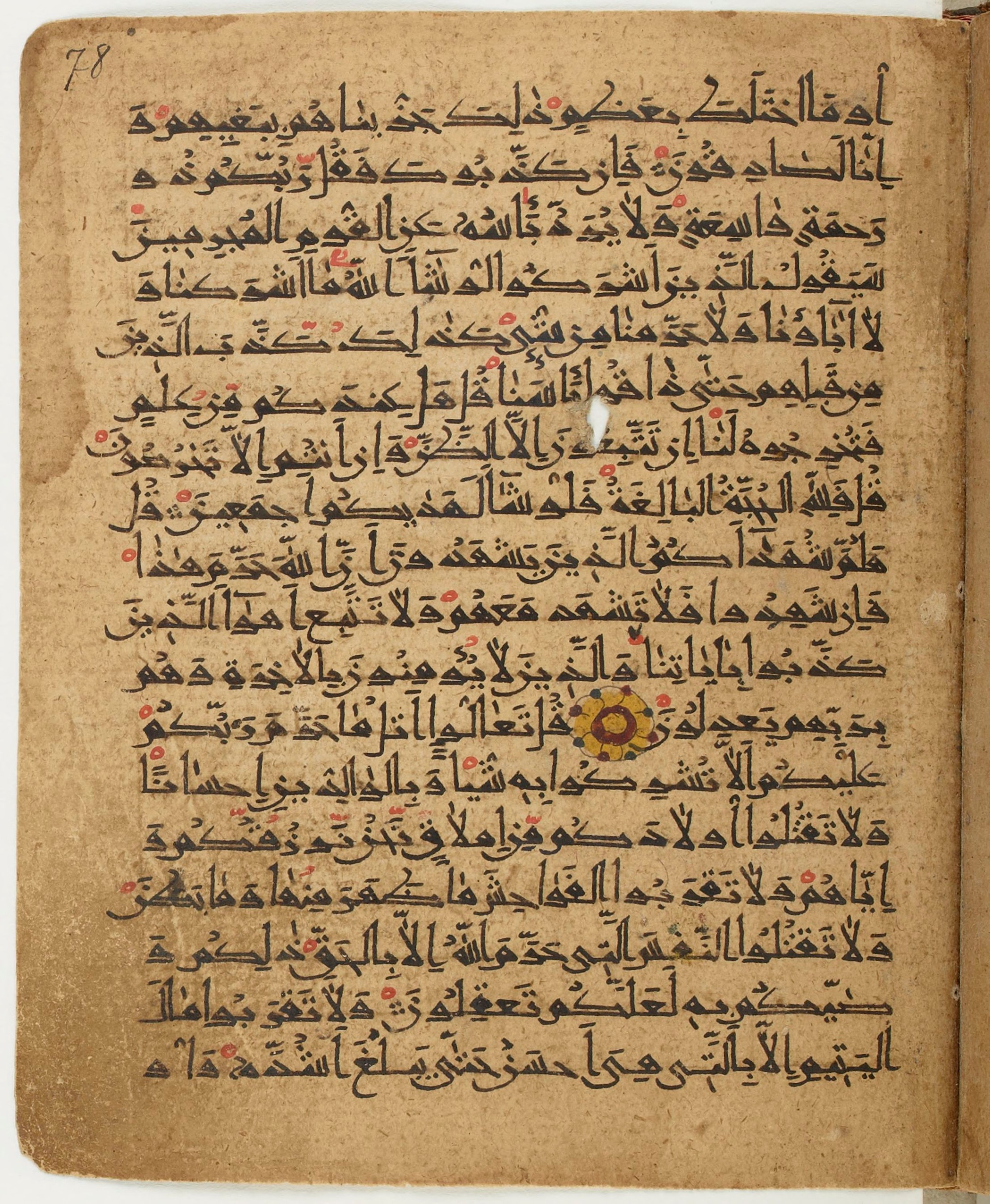BNF Arabe 6430, in Naskh (NS 1) script, showing Surah 6:147 from 10th Century AD found in Unknown, currently housed at Bibliothèque nationale de France, Paris
