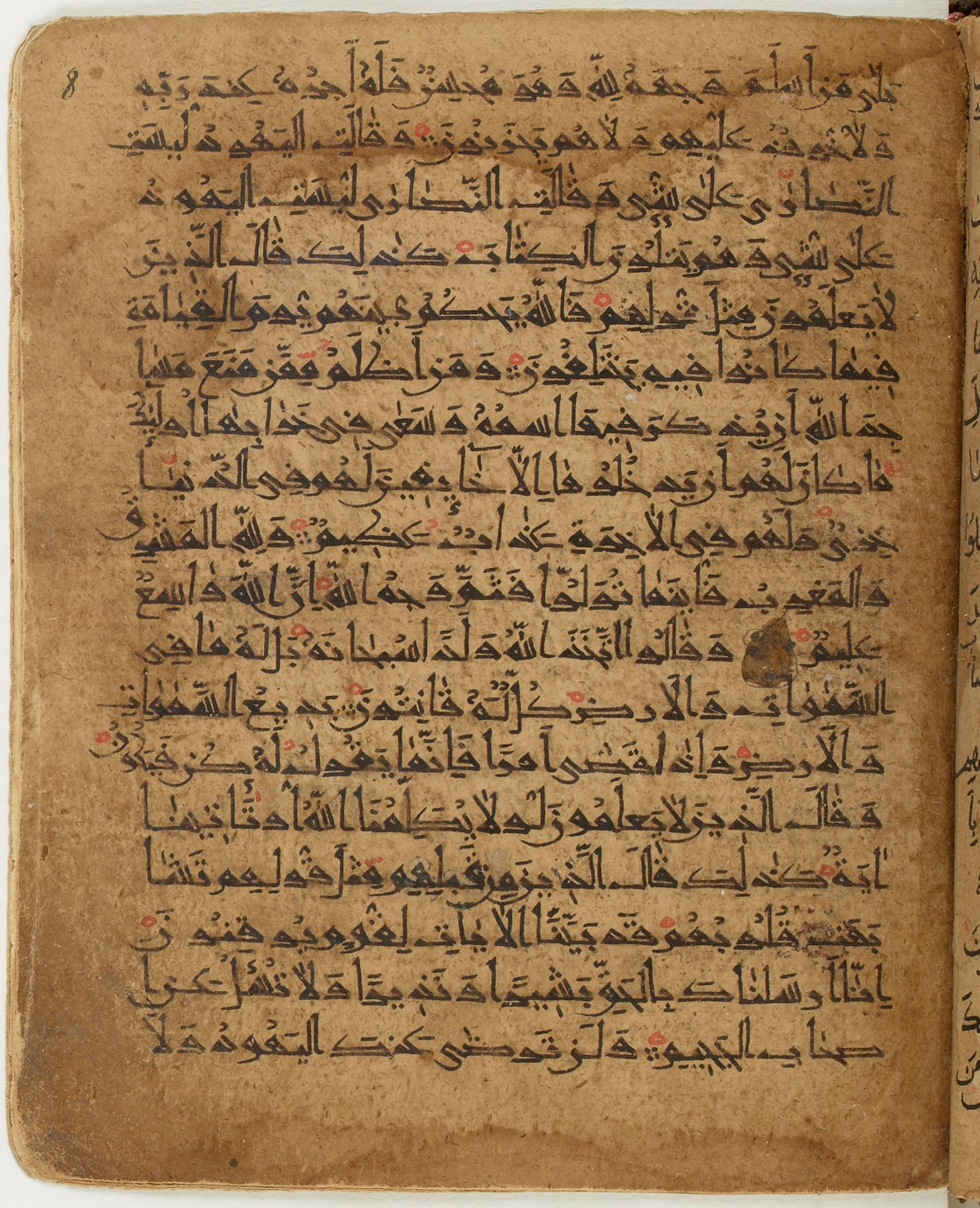 BNF Arabe 6430, in Naskh (NS 1) script, showing Surah 2:113 from 10th Century AD found in Unknown, currently housed at Bibliothèque nationale de France, Paris