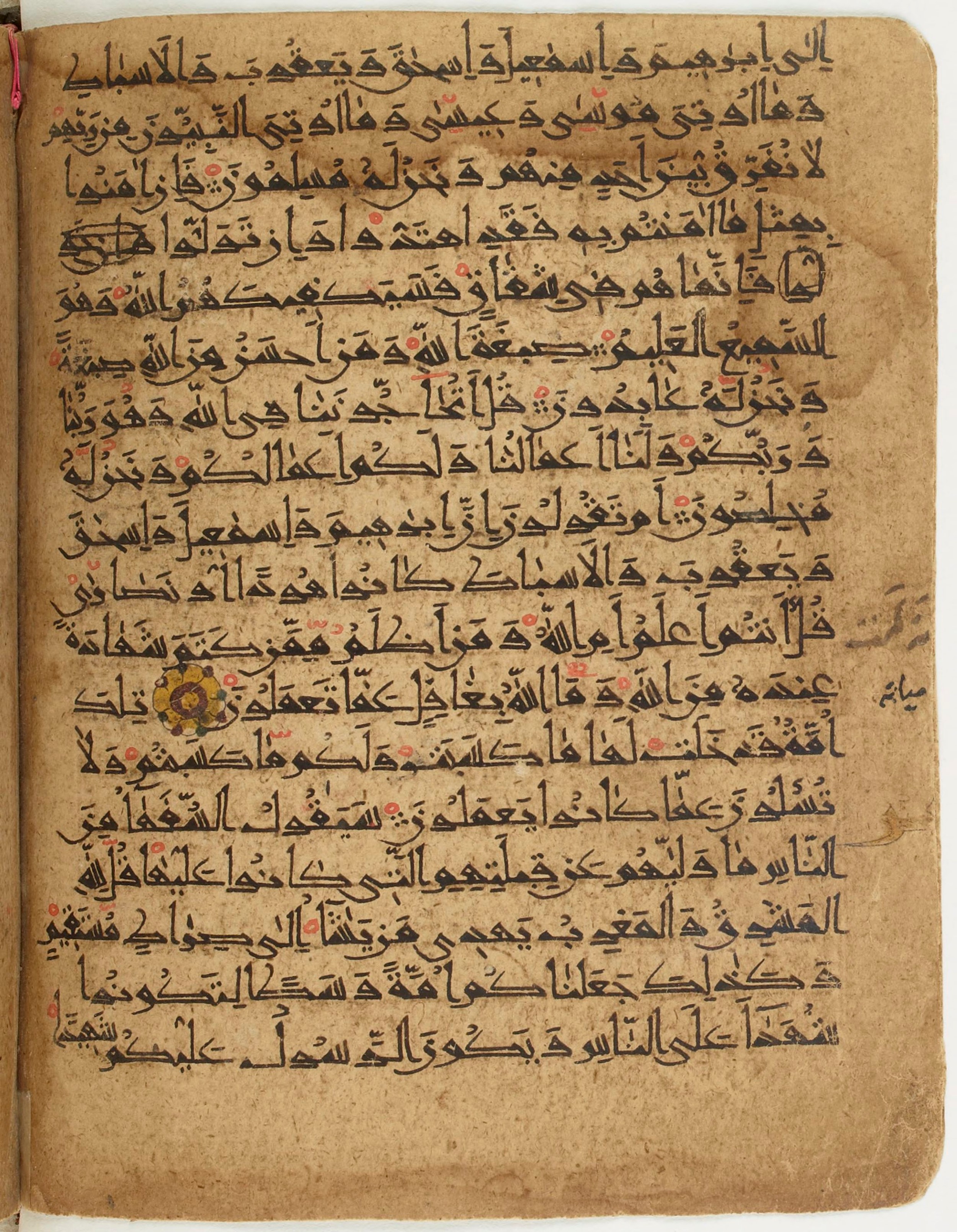 BNF Arabe 6430, in Naskh (NS 1) script, showing Surah 2:142 from 10th Century AD found in Unknown, currently housed at Bibliothèque nationale de France, Paris