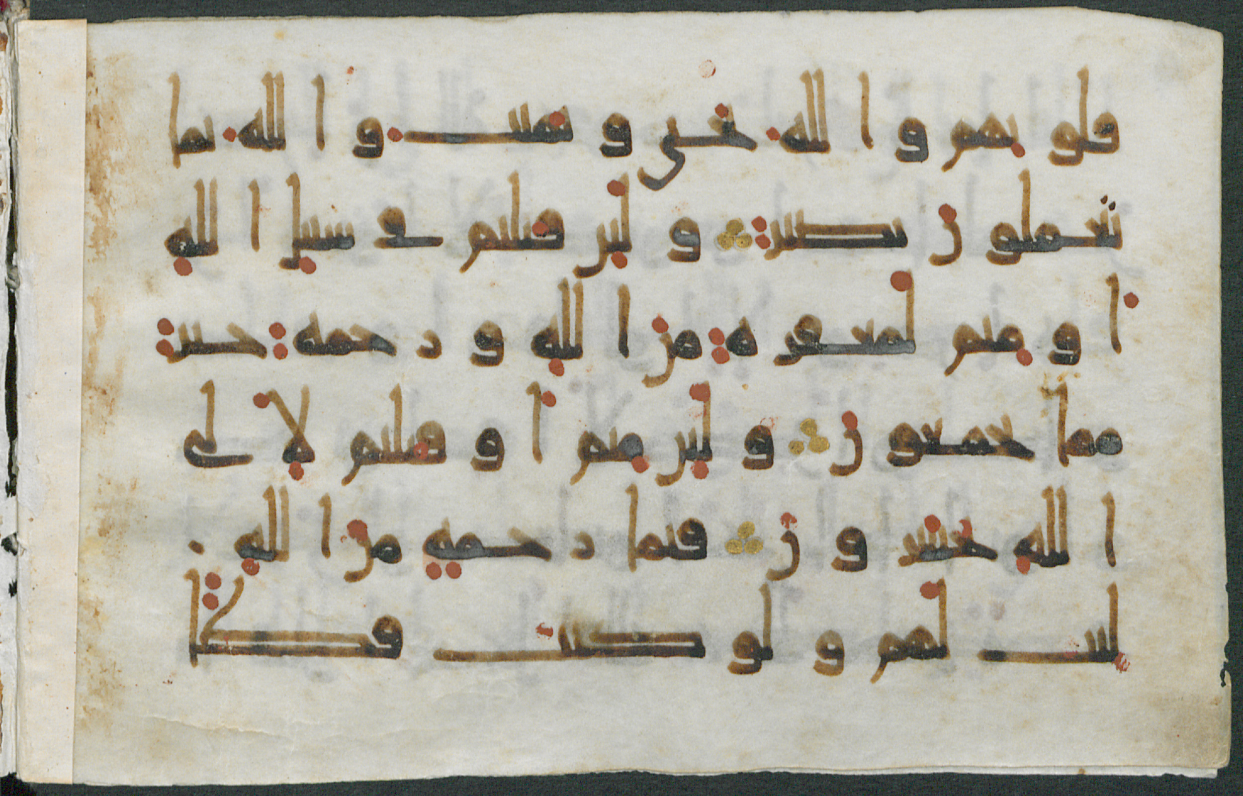 Gotha, Forschungsbibliothek Gotha, Ms. orient. A 434 (Scan 1), in New Style script, showing Surah 3:159 from Mid-9th to Late 10th Century AD found in Unknown, currently housed at Forschungsbibliothek Gotha, Gotha, Germany