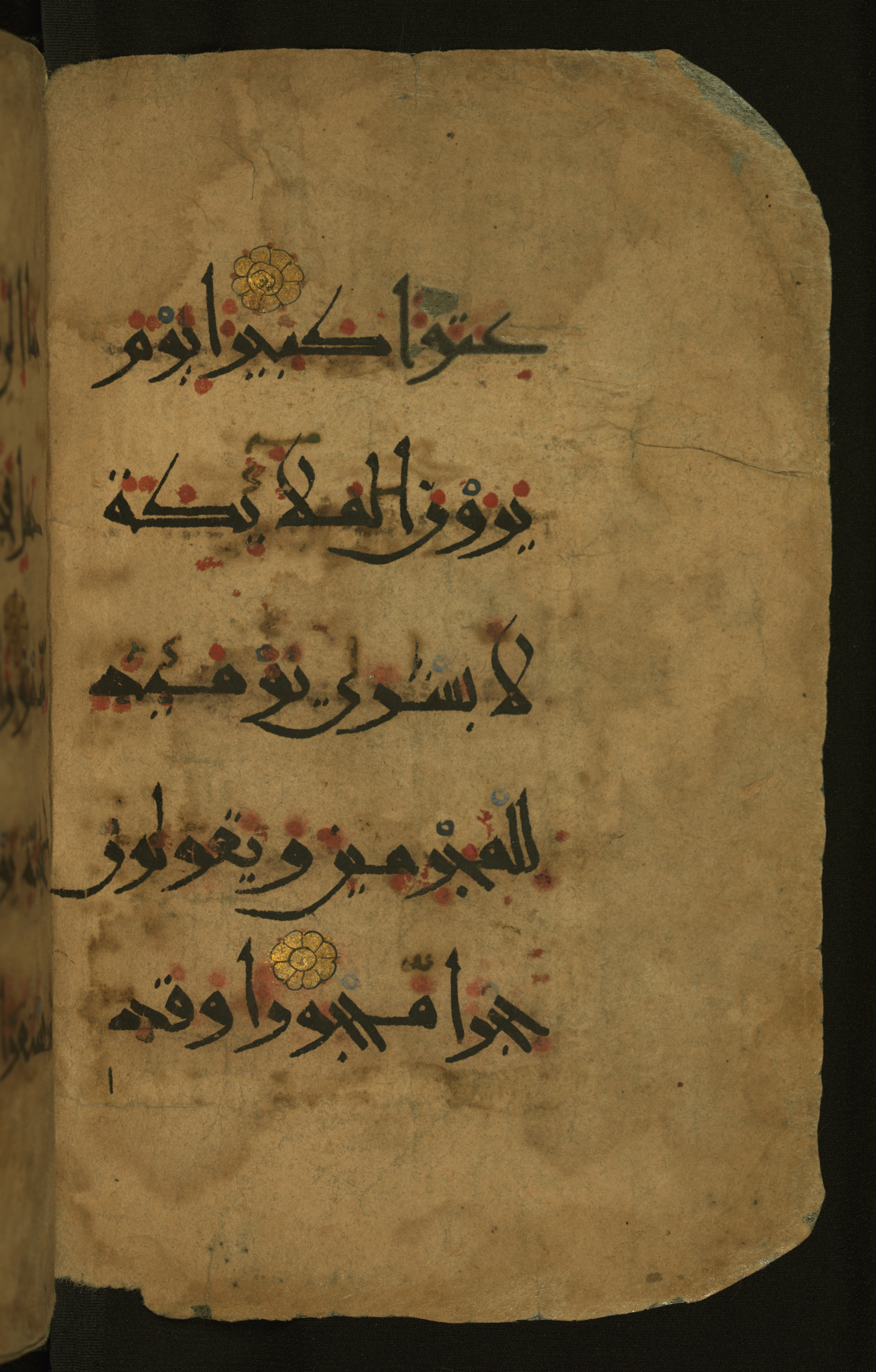 Baltimore, Maryland, The Walters Art Museum, W.555 (Scan 2), in New style script, showing Surah 25:21 from 10th to 11th Century AD found in Unknown, currently housed at The Walters Art Museum, Baltimore, Maryland