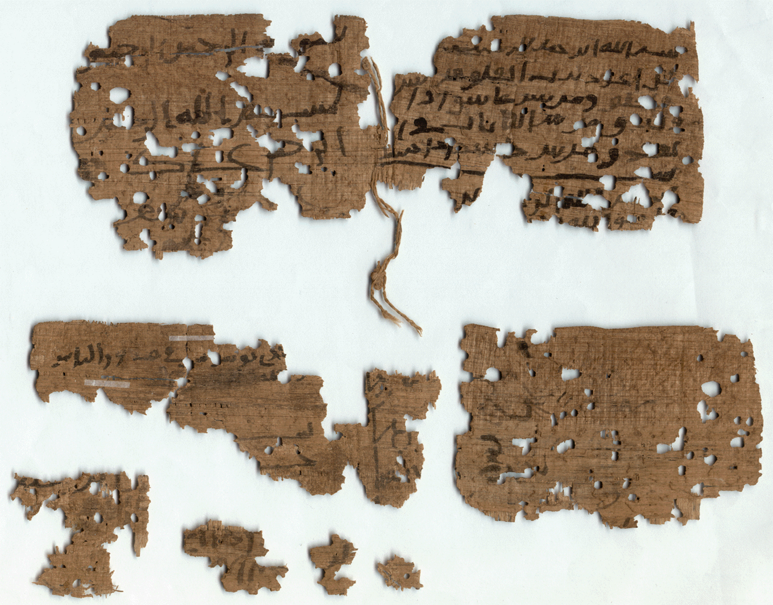 Duke University Papyrus P.Duk.inv. 274 showing Surah 113:5 from 8th to 9th Century AD found in Egypt, currently housed at David M. Rubenstein Rare Book And Manuscript Library, Duke University, Durham, North Carolina