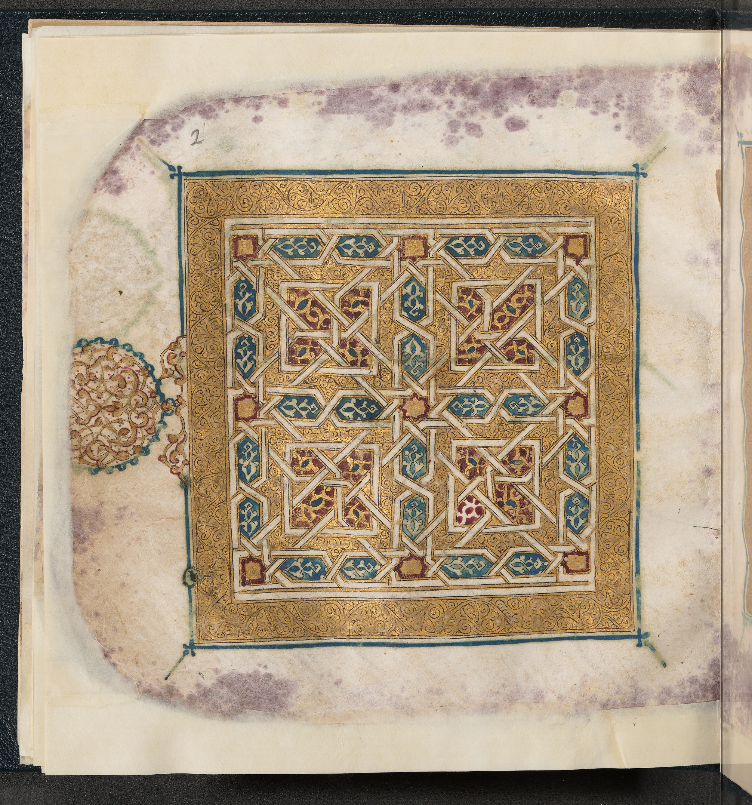 Qatar National Library HC.MS.03150 (Scan 3), in Large Maġribī mabsūṭ script, showing Surah 6:111 from First half of the 14th Century AD found in Northwest Africa (Maghreb) or al-Andalus, currently housed at Qatar National Library, Doha