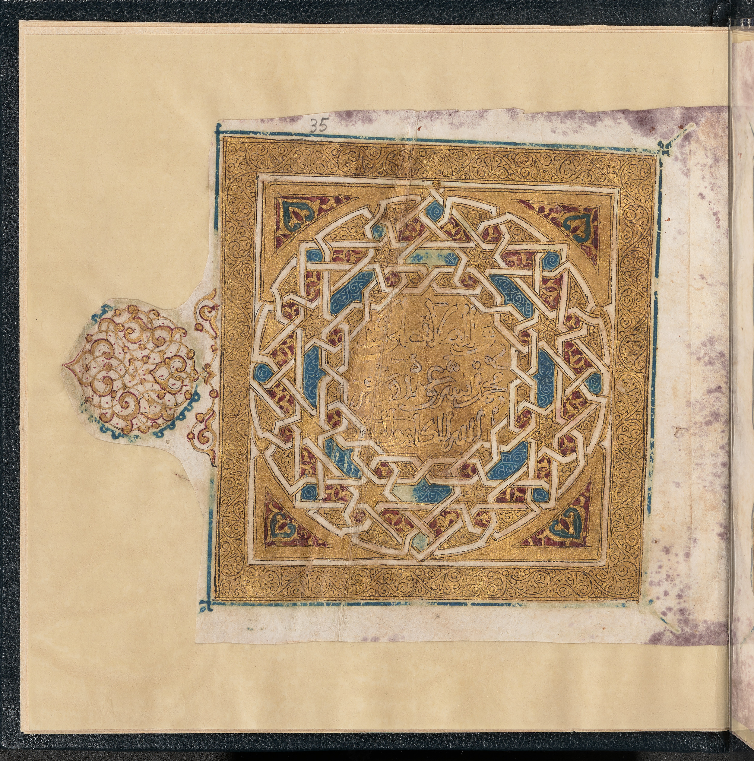 Qatar National Library HC.MS.03150 (Scan 7), in Large Maġribī mabsūṭ script, showing Surah 4:23 from First half of the 14th Century AD found in Northwest Africa (Maghreb) or al-Andalus, currently housed at Qatar National Library, Doha