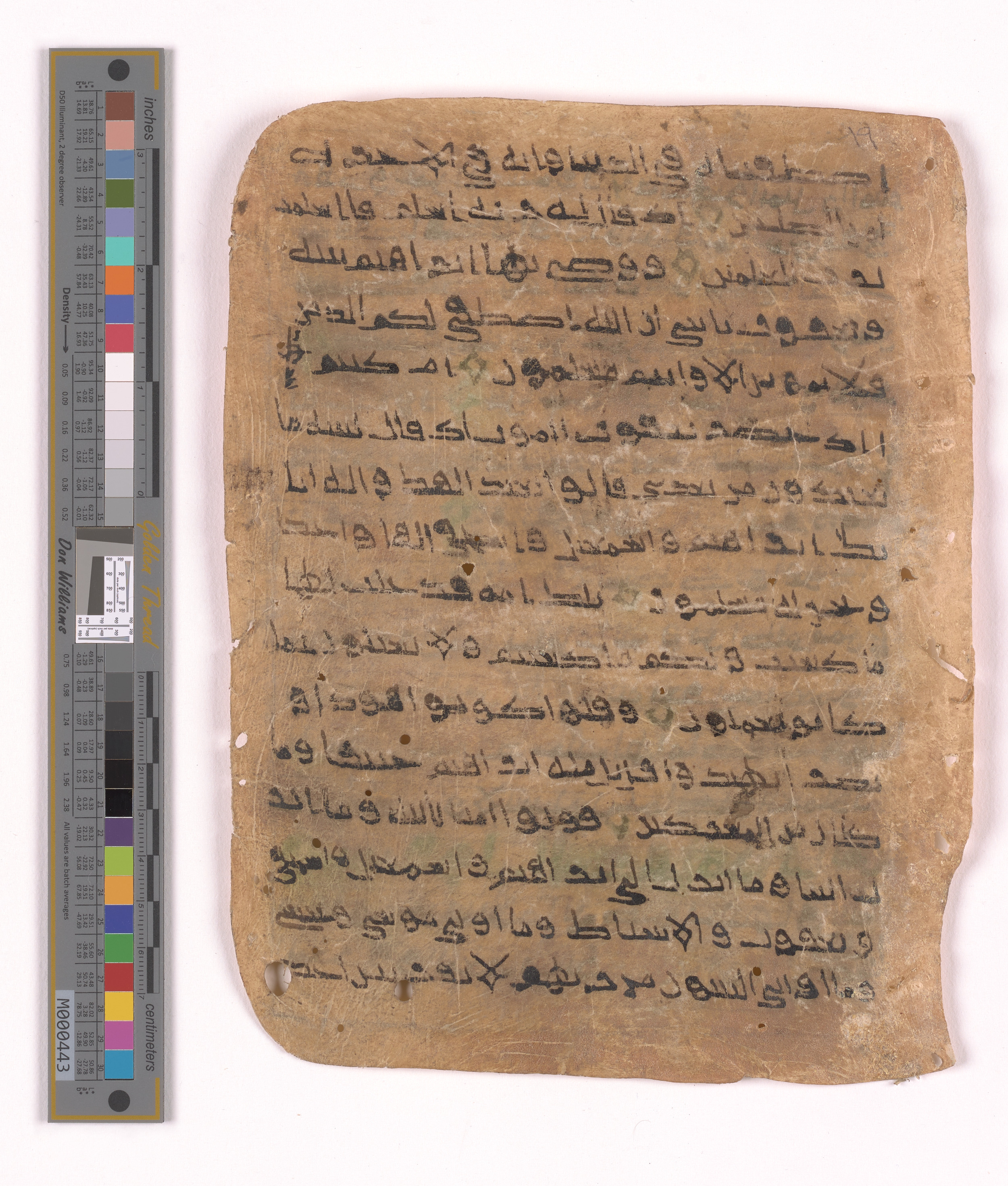 Doha, Qatar National Library HC.MS.03152, in unknown script style script, showing Surah 2:133 from Uncertain (possibly a modern copy) found in Unknown, currently housed at Qatar National Library, Doha