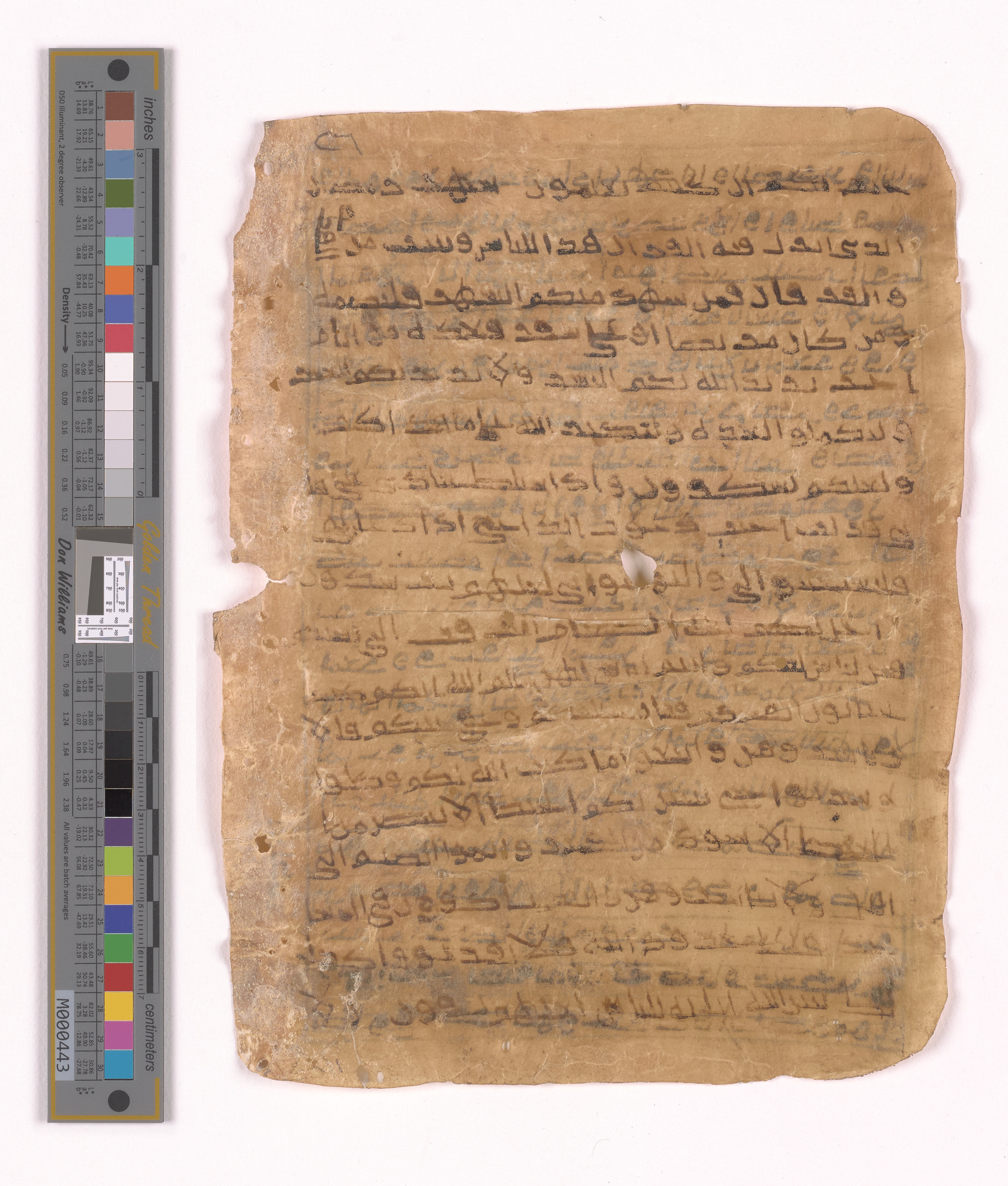 Doha, Qatar National Library HC.MS.03152, in unknown script style script, showing Surah 2:185 from Uncertain (possibly a modern copy) found in Unknown, currently housed at Qatar National Library, Doha