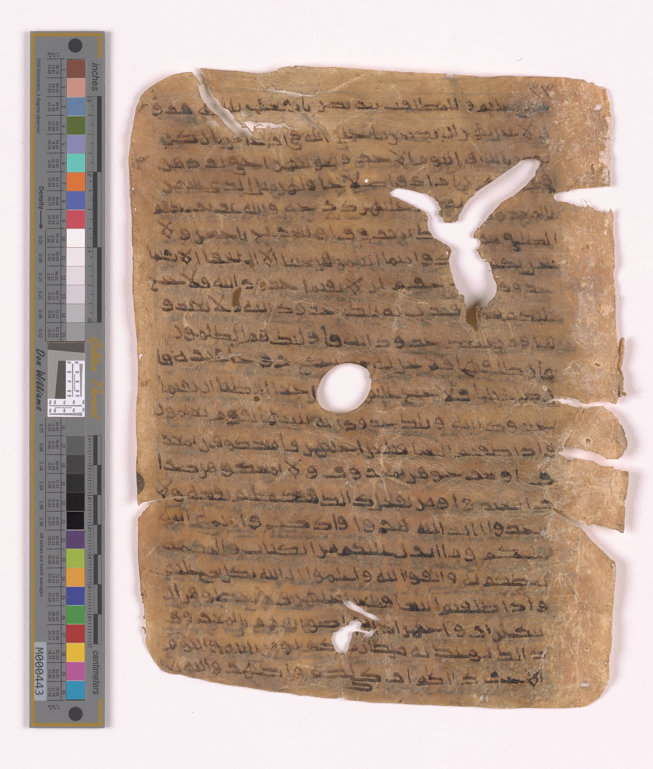 Doha, Qatar National Library HC.MS.03152 (Scan 1), in unknown script style script, showing Surah 2:232 from Uncertain (possibly a modern copy) found in Unknown, currently housed at Qatar National Library, Doha