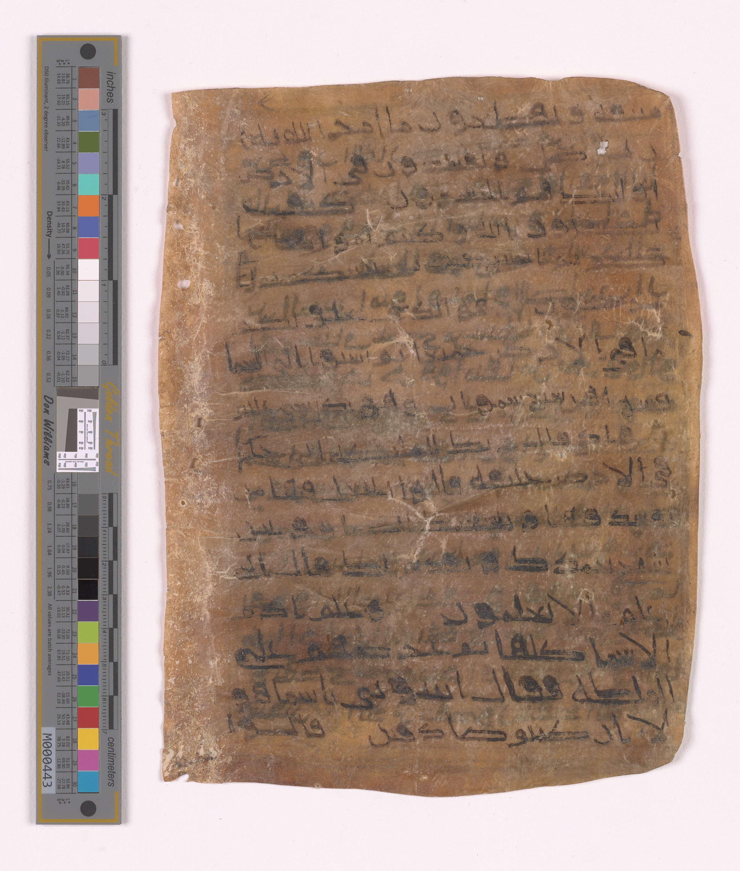 Doha, Qatar National Library HC.MS.03152, in unknown script style script, showing Surah 2:30 from Uncertain (possibly a modern copy) found in Unknown, currently housed at Qatar National Library, Doha