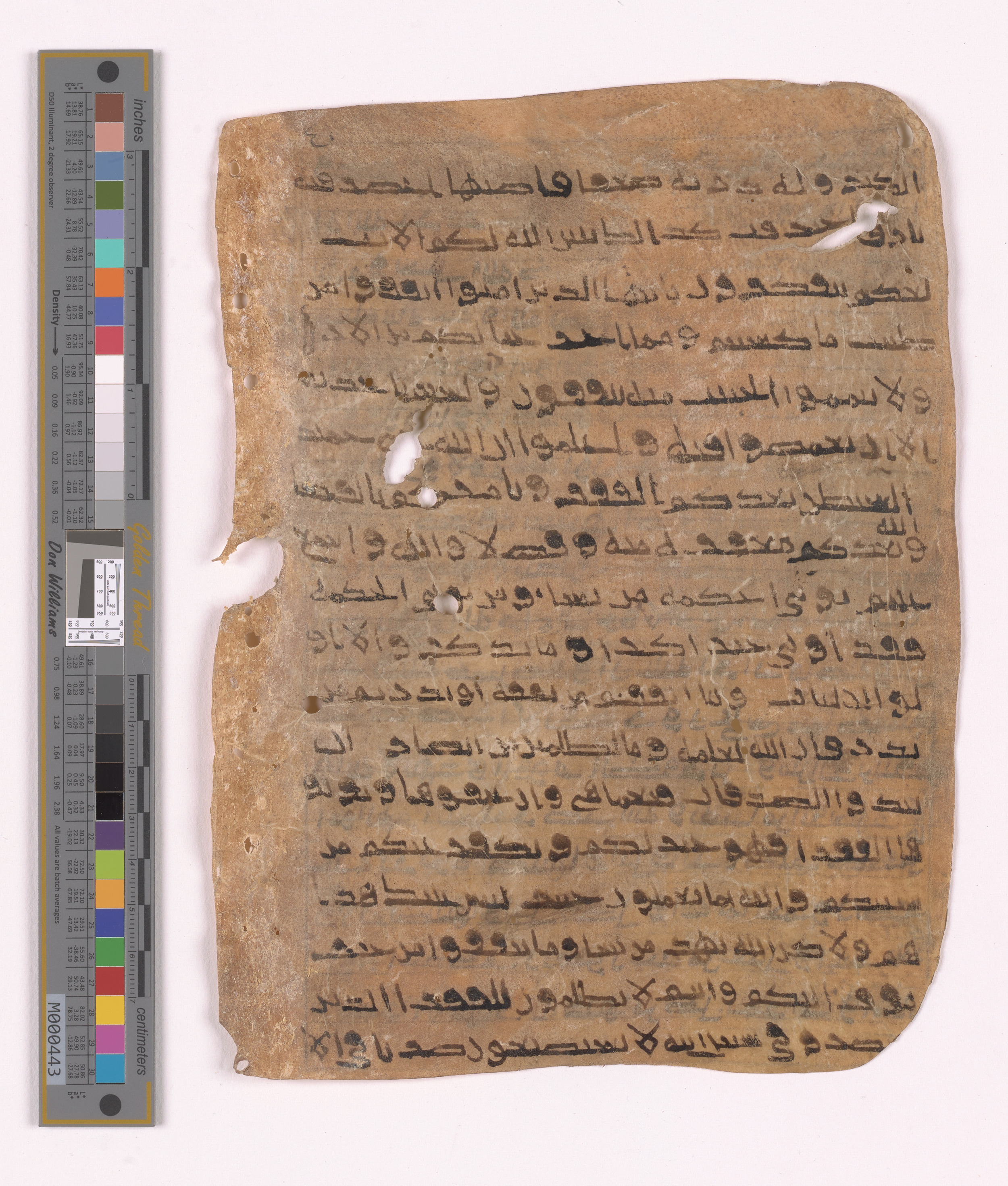 Doha, Qatar National Library HC.MS.03152, in unknown script style script, showing Surah 2:271 from Uncertain (possibly a modern copy) found in Unknown, currently housed at Qatar National Library, Doha