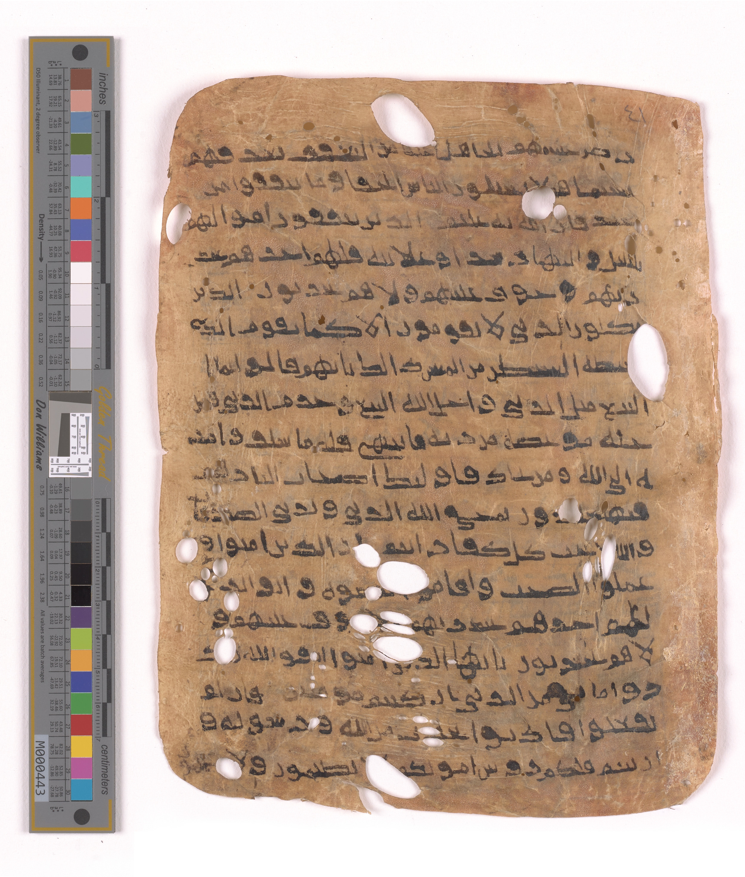 Doha, Qatar National Library HC.MS.03152, in unknown script style script, showing Surah 2:274 from Uncertain (possibly a modern copy) found in Unknown, currently housed at Qatar National Library, Doha