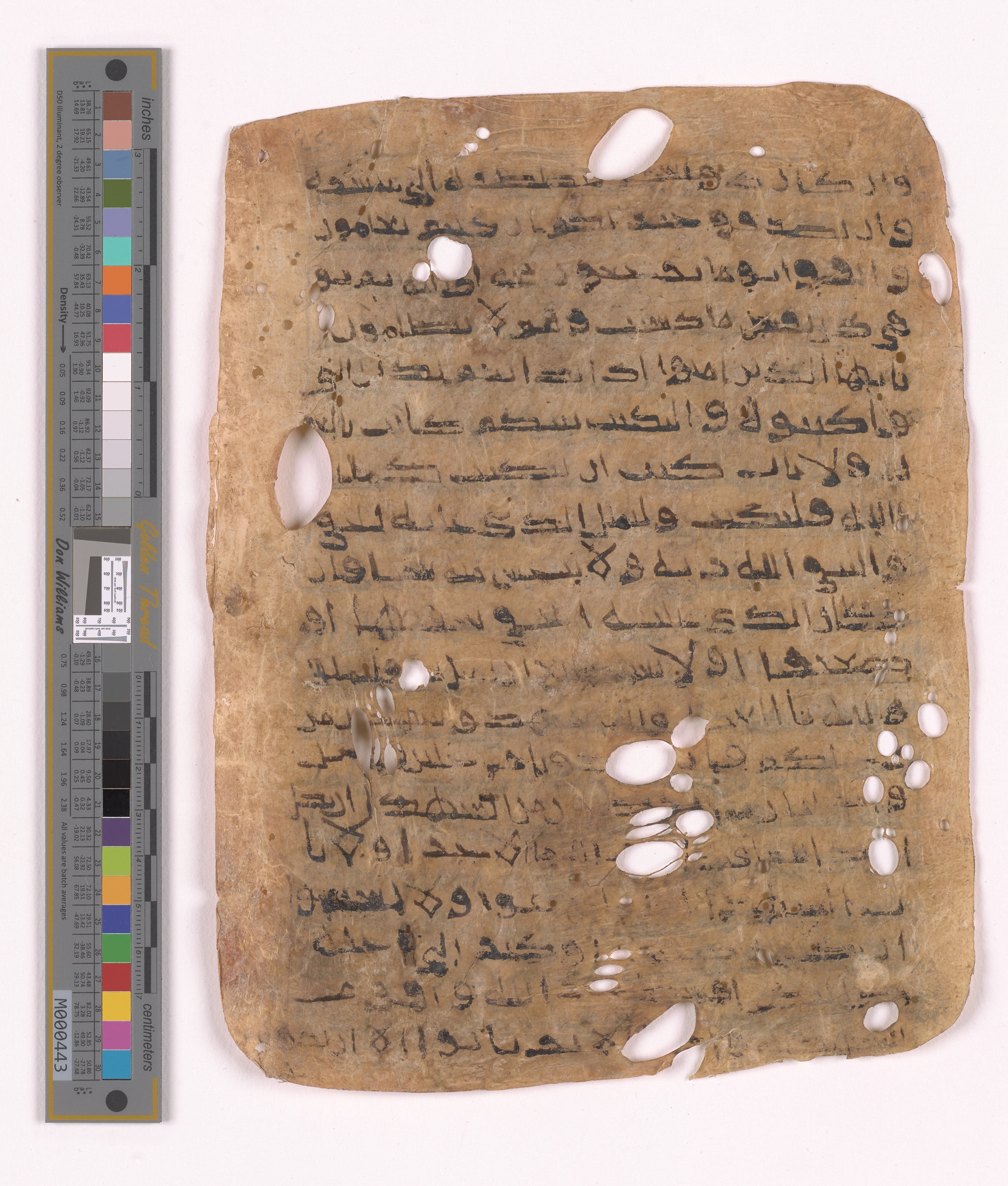 Doha, Qatar National Library HC.MS.03152, in unknown script style script, showing Surah 2:281 from Uncertain (possibly a modern copy) found in Unknown, currently housed at Qatar National Library, Doha