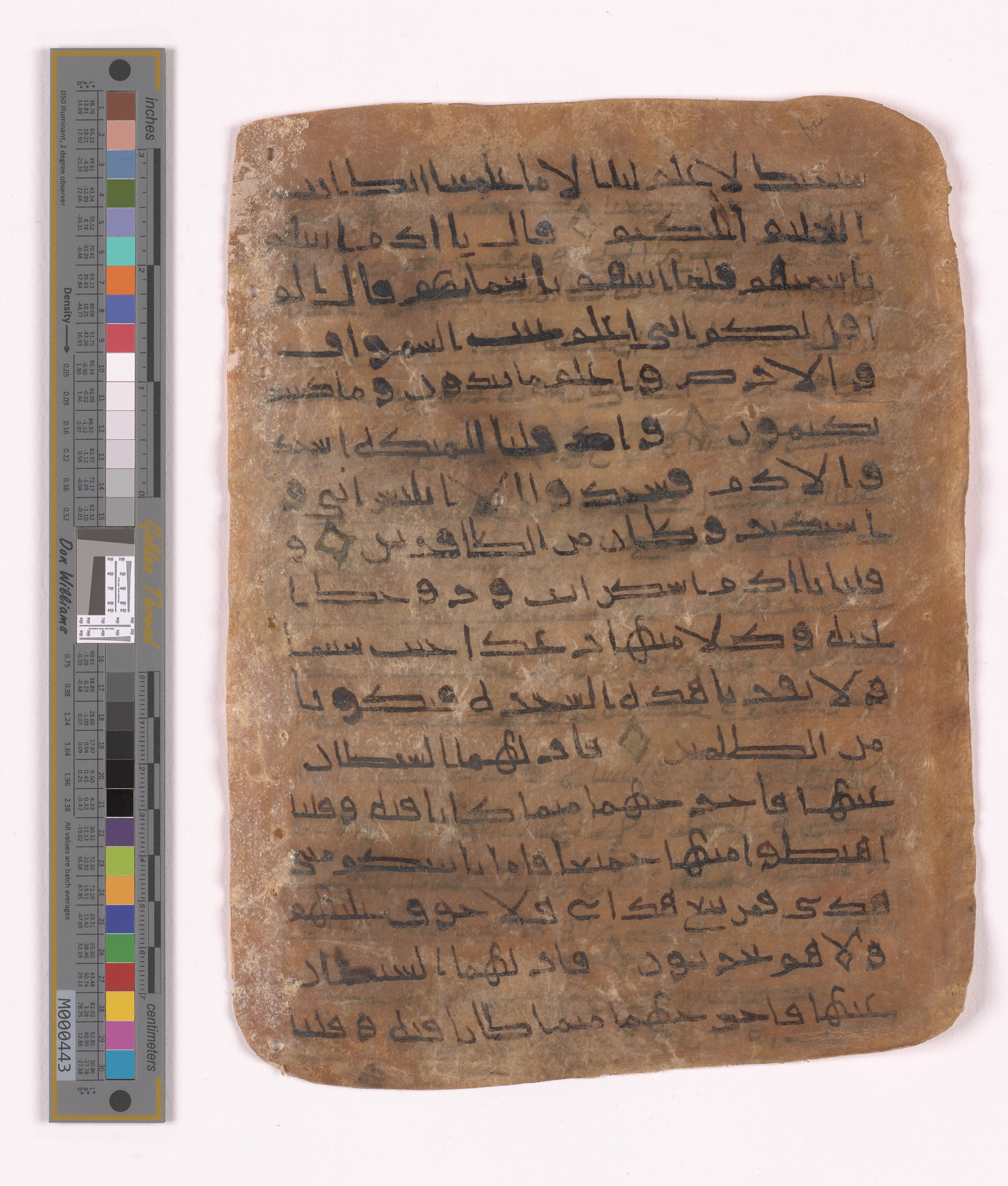 Doha, Qatar National Library HC.MS.03152, in unknown script style script, showing Surah 2:33 from Uncertain (possibly a modern copy) found in Unknown, currently housed at Qatar National Library, Doha