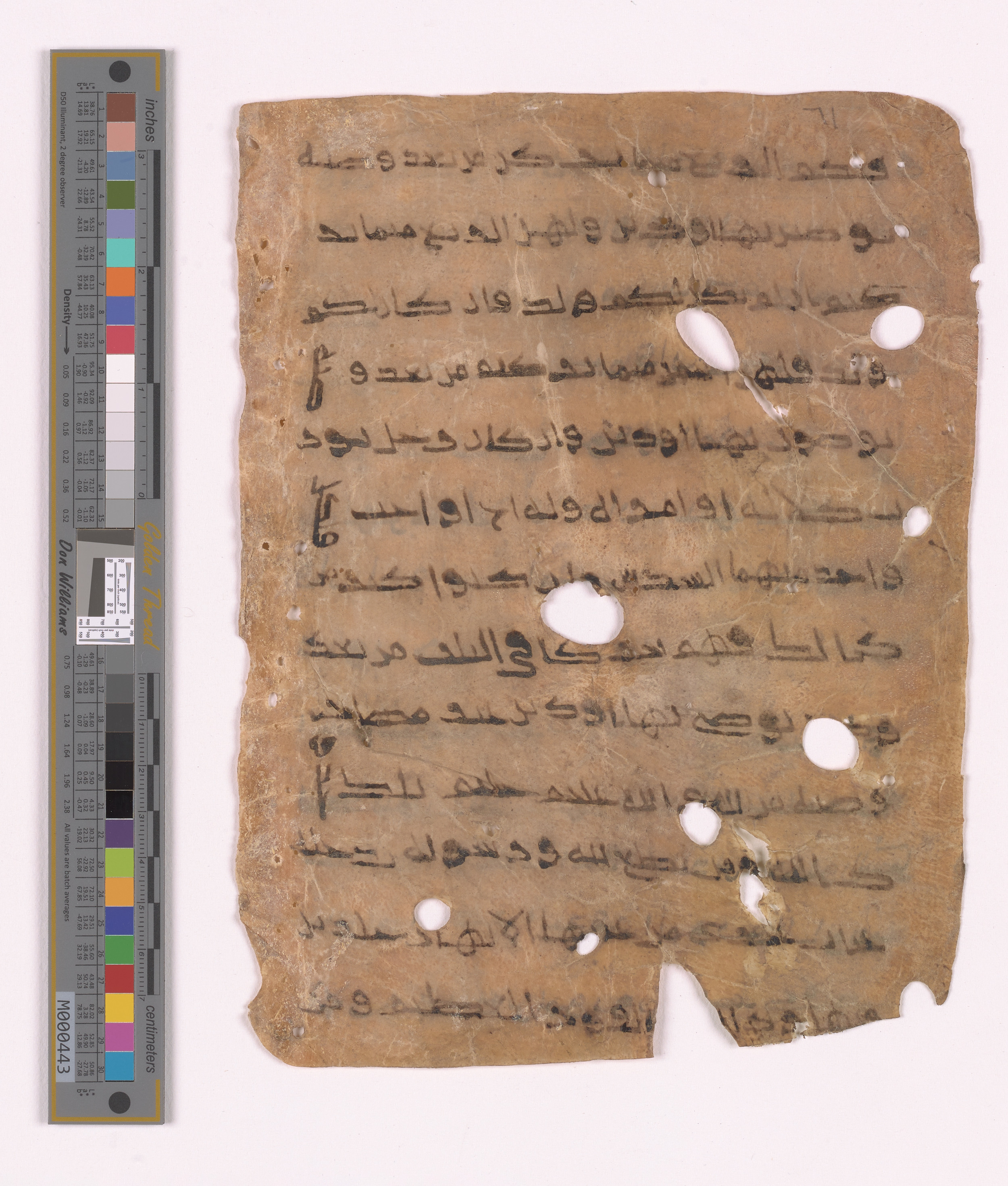 Doha, Qatar National Library HC.MS.03152 (Scan 2), in unknown script style script, showing Surah 4:12 from Uncertain (possibly a modern copy) found in Unknown, currently housed at Qatar National Library, Doha