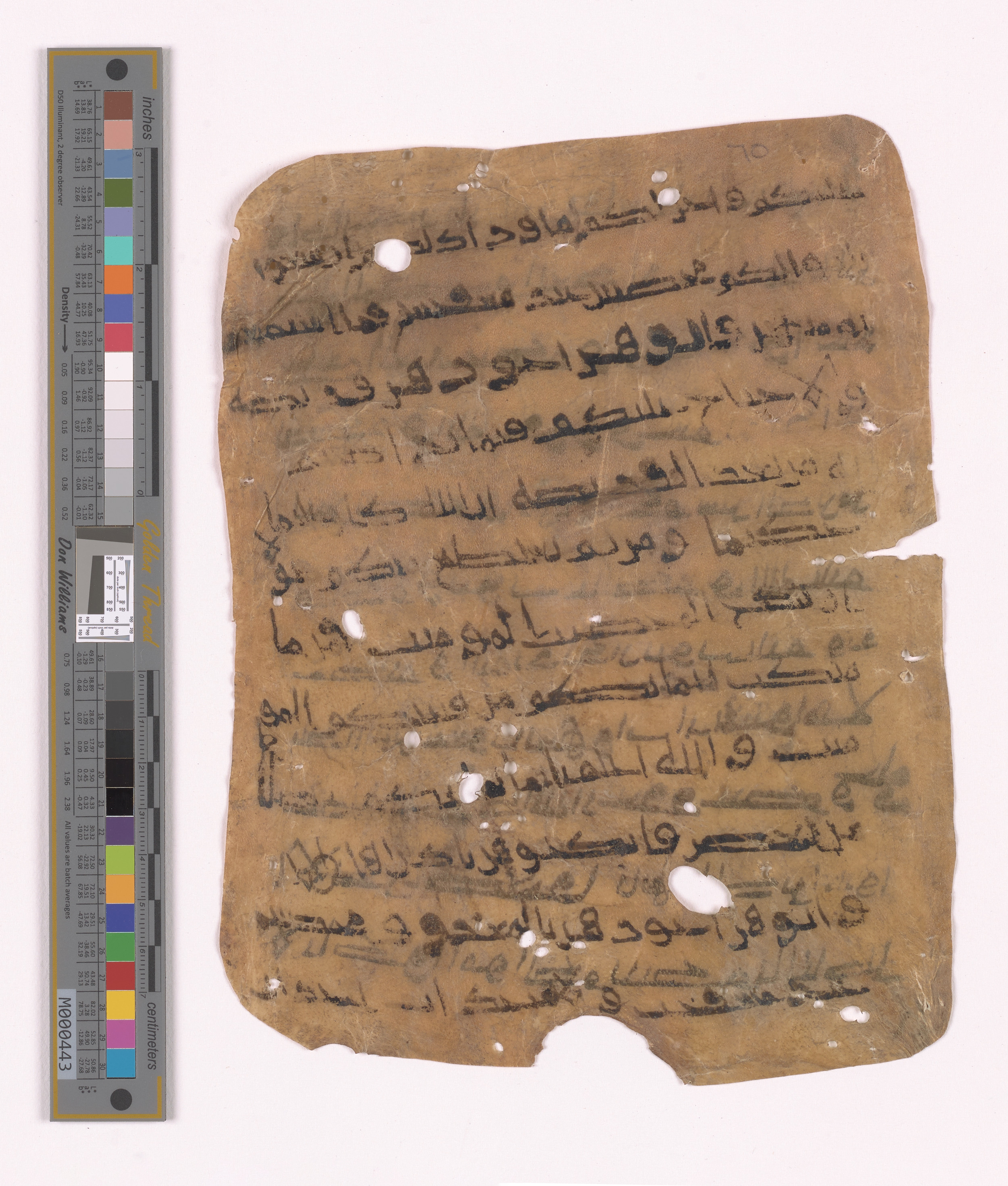 Doha, Qatar National Library HC.MS.03152 (Scan 1), in unknown script style script, showing Surah 4:25 from Uncertain (possibly a modern copy) found in Unknown, currently housed at Qatar National Library, Doha
