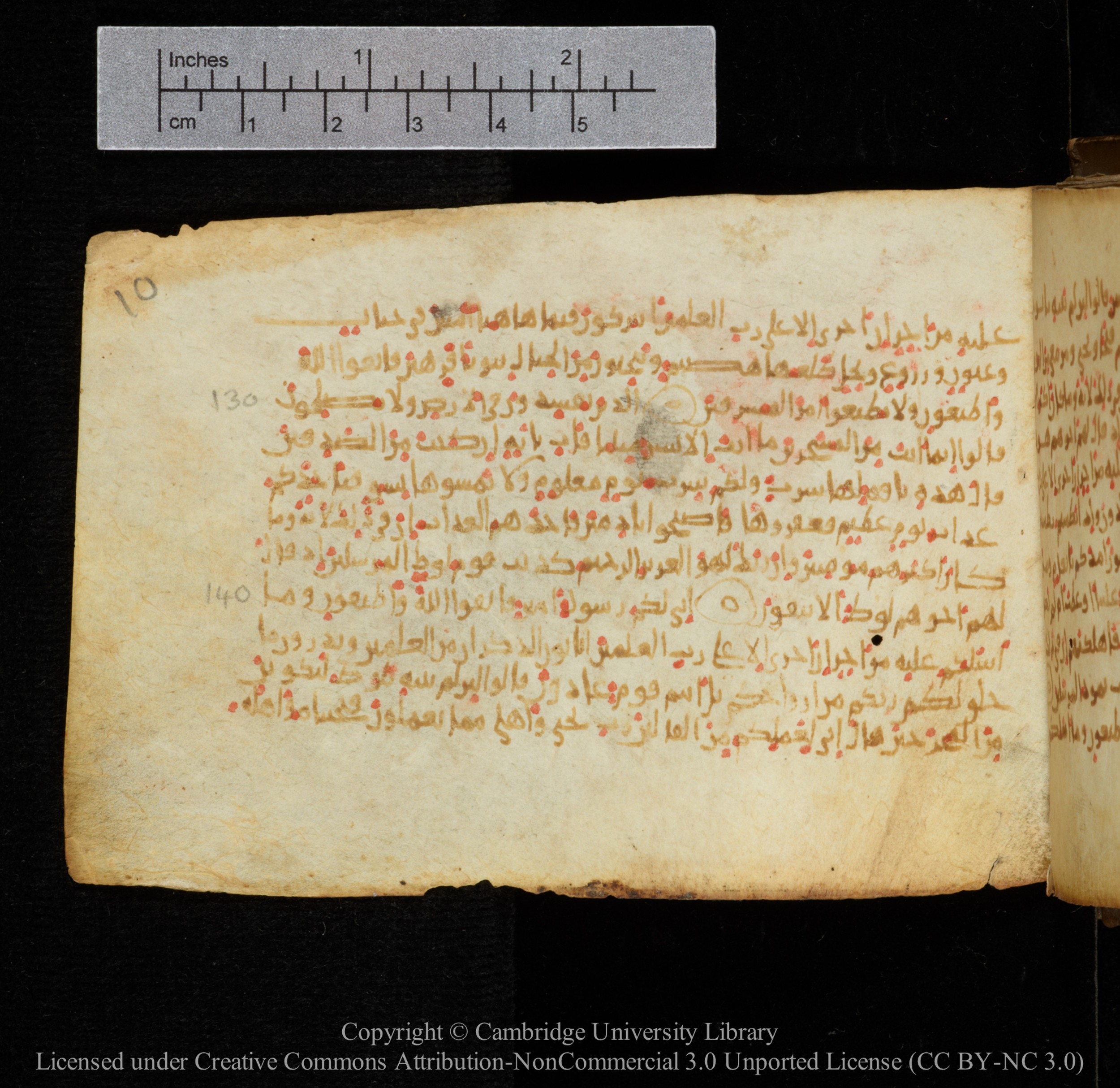 Cambridge, Cambridge University Library, MS Add.1141, in kūfī script, showing Surah 26:166 from 10th to 12th Century AD found in Sinai Peninsula, currently housed at Cambridge University Library, Cambridge
