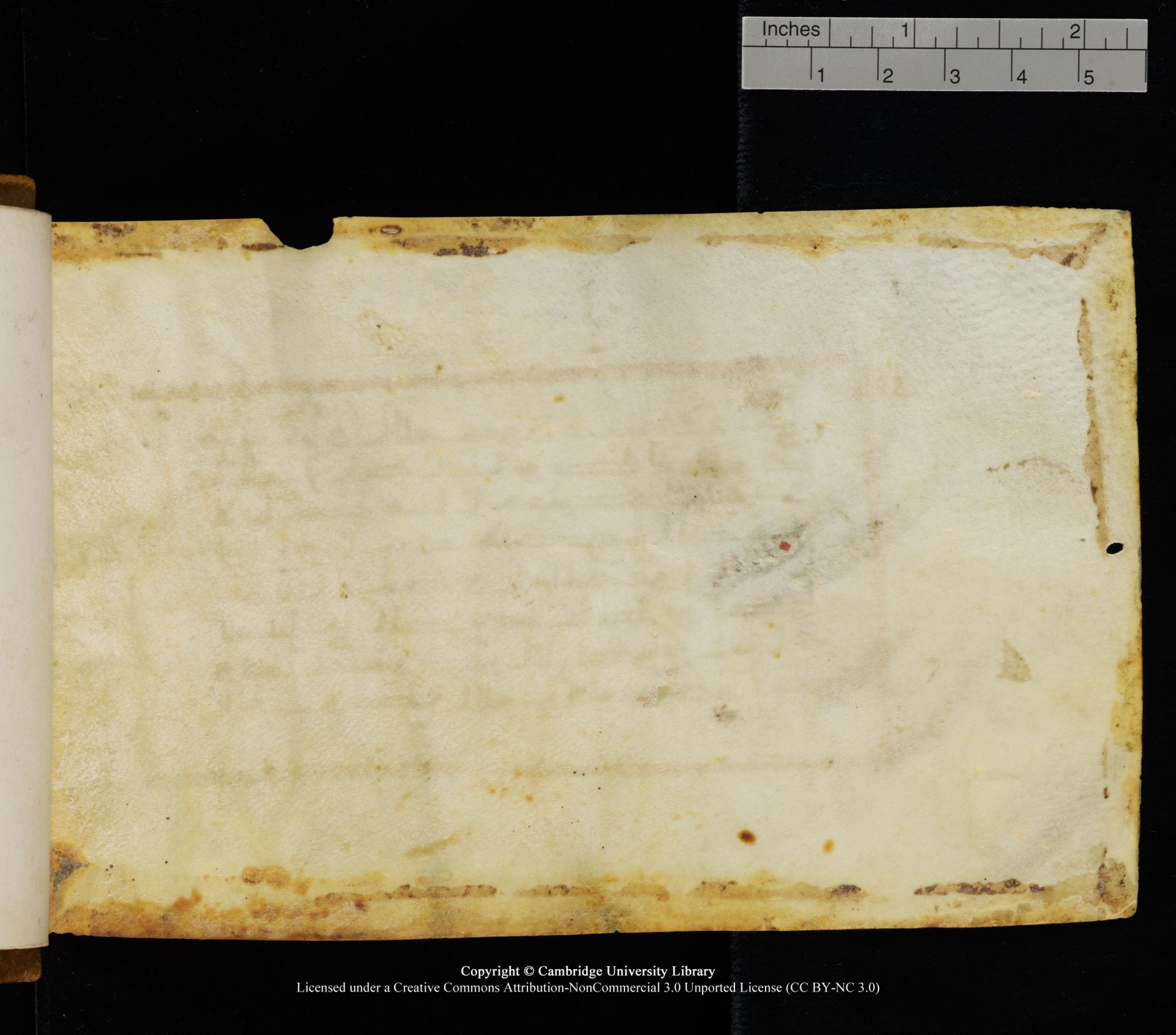 Cambridge University Library, MS Add.1126 (Scan 2), in kūfī D common script, showing Surah 9:93 from 9th or 10th Century AD found in Sinai Peninsula, currently housed at Cambridge University Library, Cambridge