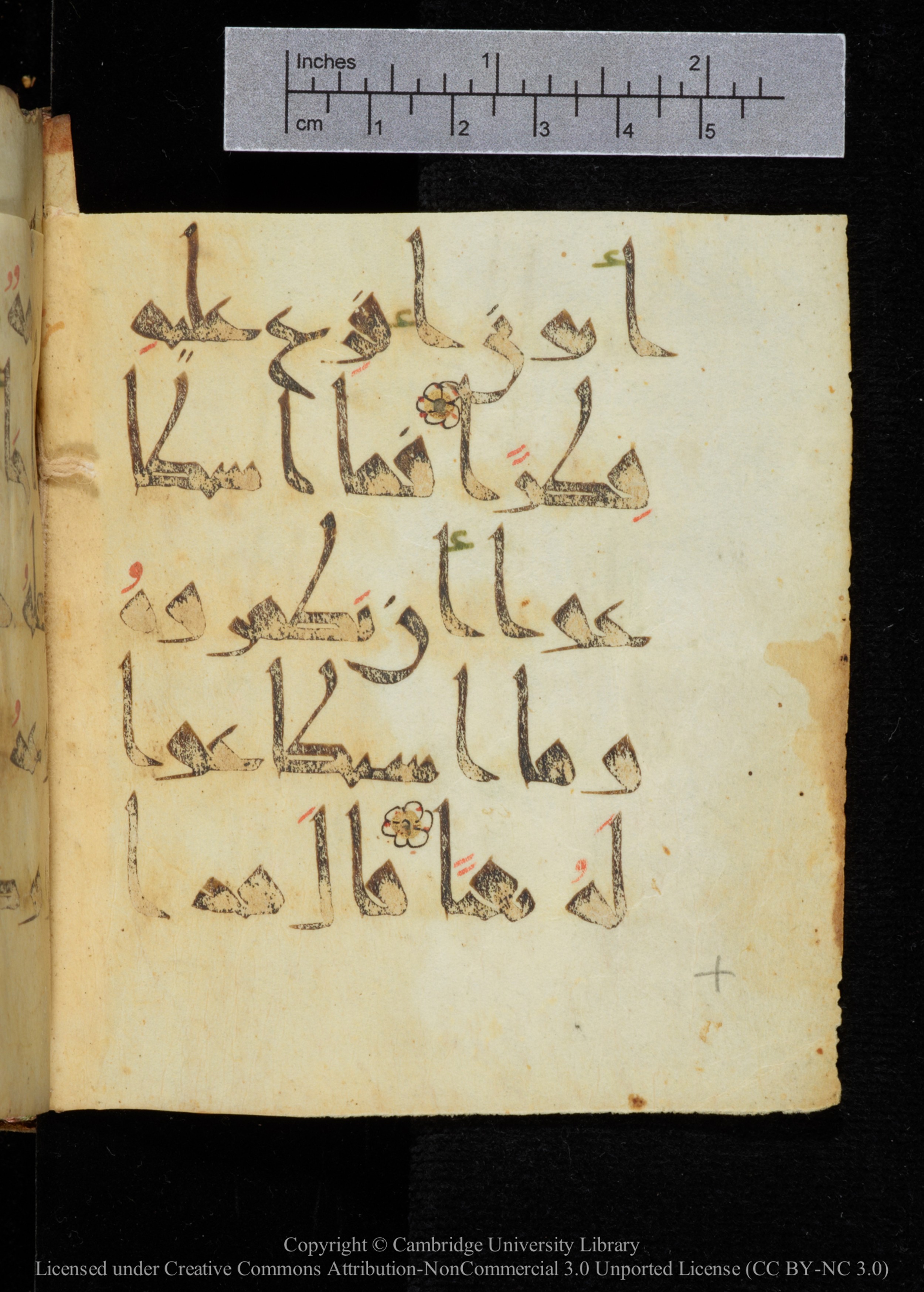 Cambridge, Cambridge University Library, MS Add.2964, in New Style I script, showing Surah 18:97 from 10th to 11th Century AD found in Unknown, currently housed at Cambridge University Library, Cambridge