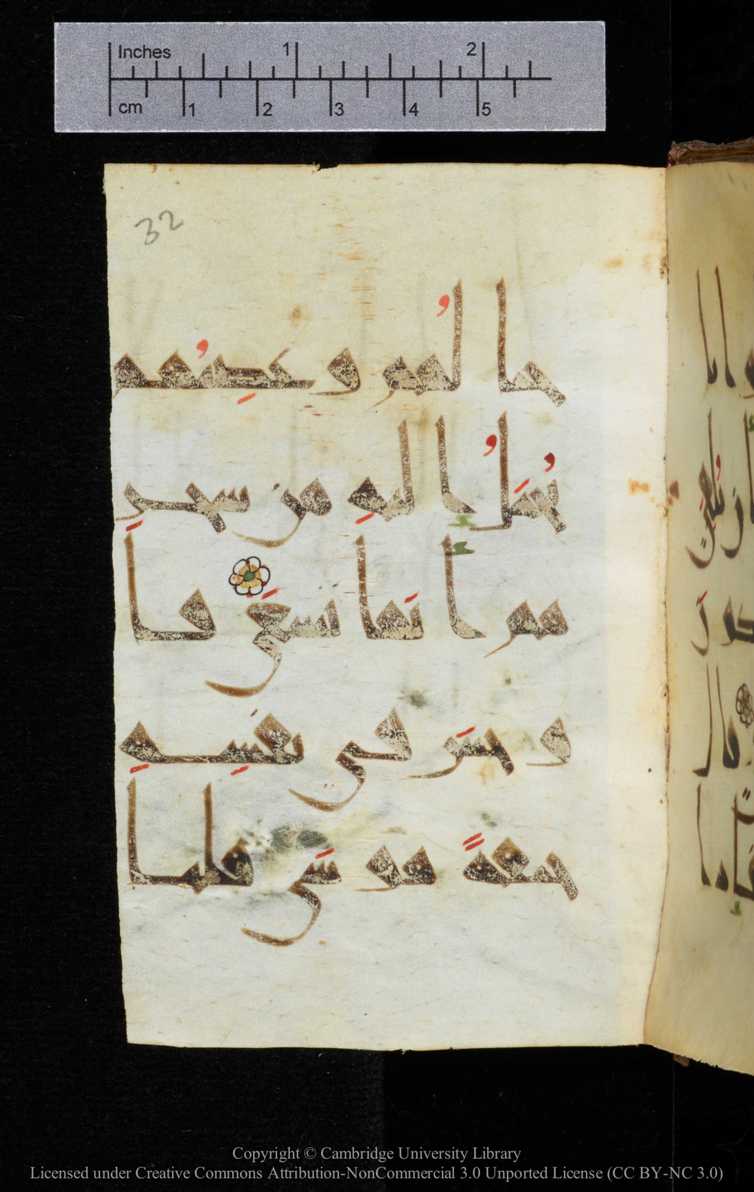 Cambridge, Cambridge University Library, MS Add.2964, in New Style I script, showing Surah 20:67 from 10th to 11th Century AD found in Unknown, currently housed at Cambridge University Library, Cambridge