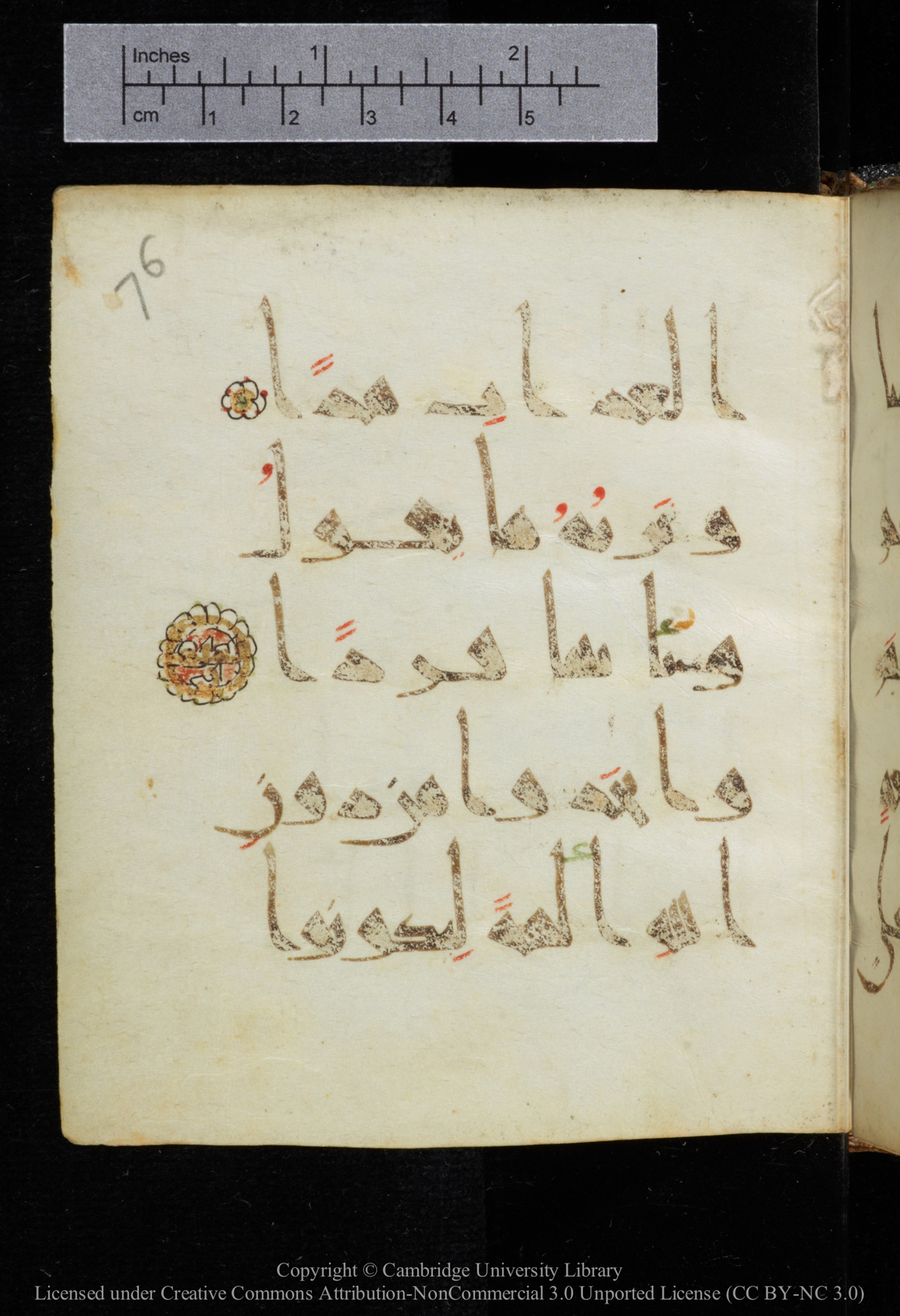 Cambridge, Cambridge University Library, MS Add.2964, in New Style I script, showing Surah 19:80 from 10th to 11th Century AD found in Unknown, currently housed at Cambridge University Library, Cambridge