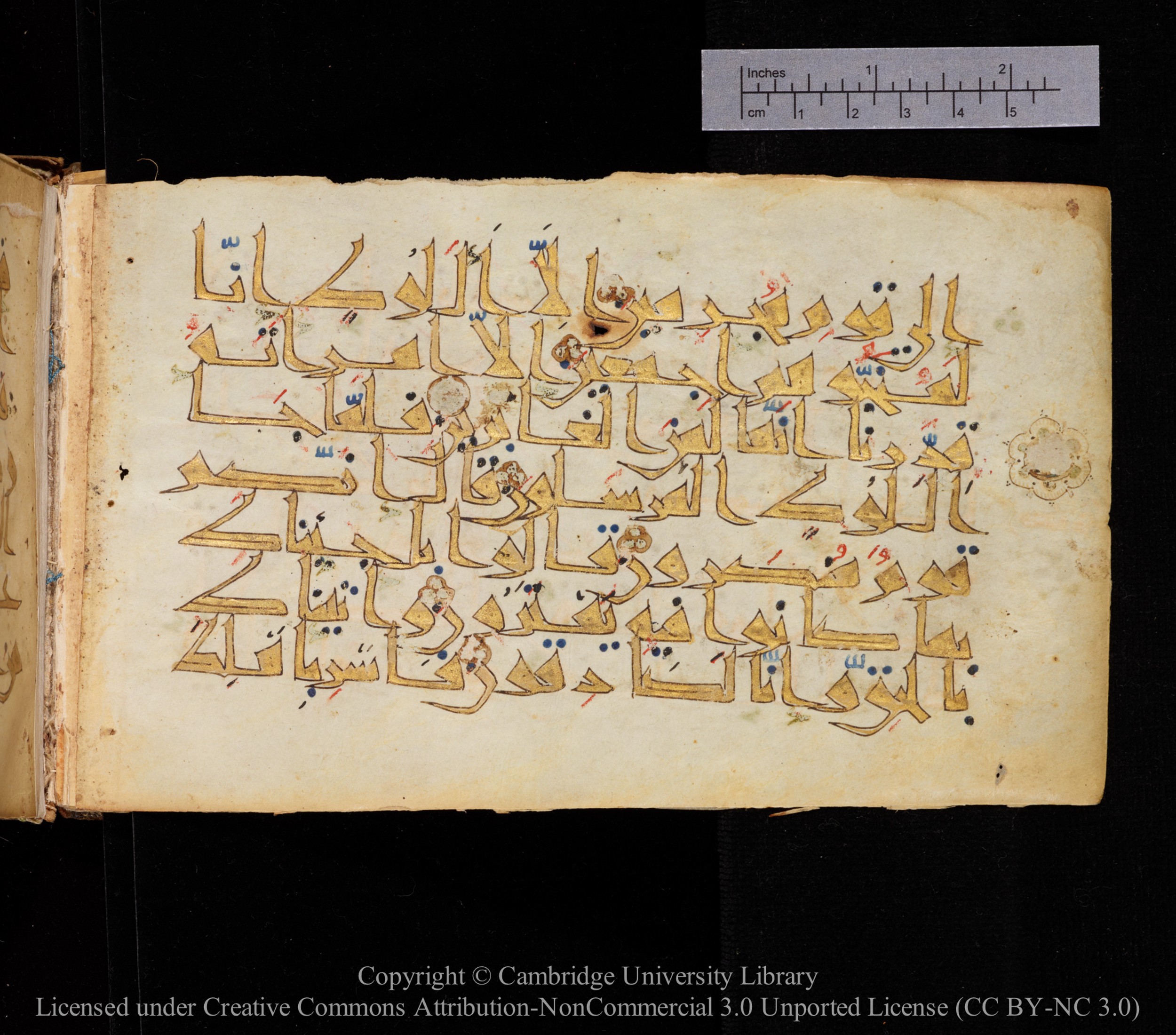 Cambridge MS Or.476, in New Style I script, showing Surah 15:63 from 10th to 11th Century AD found in Unknown, currently housed at Cambridge University Library, Cambridge