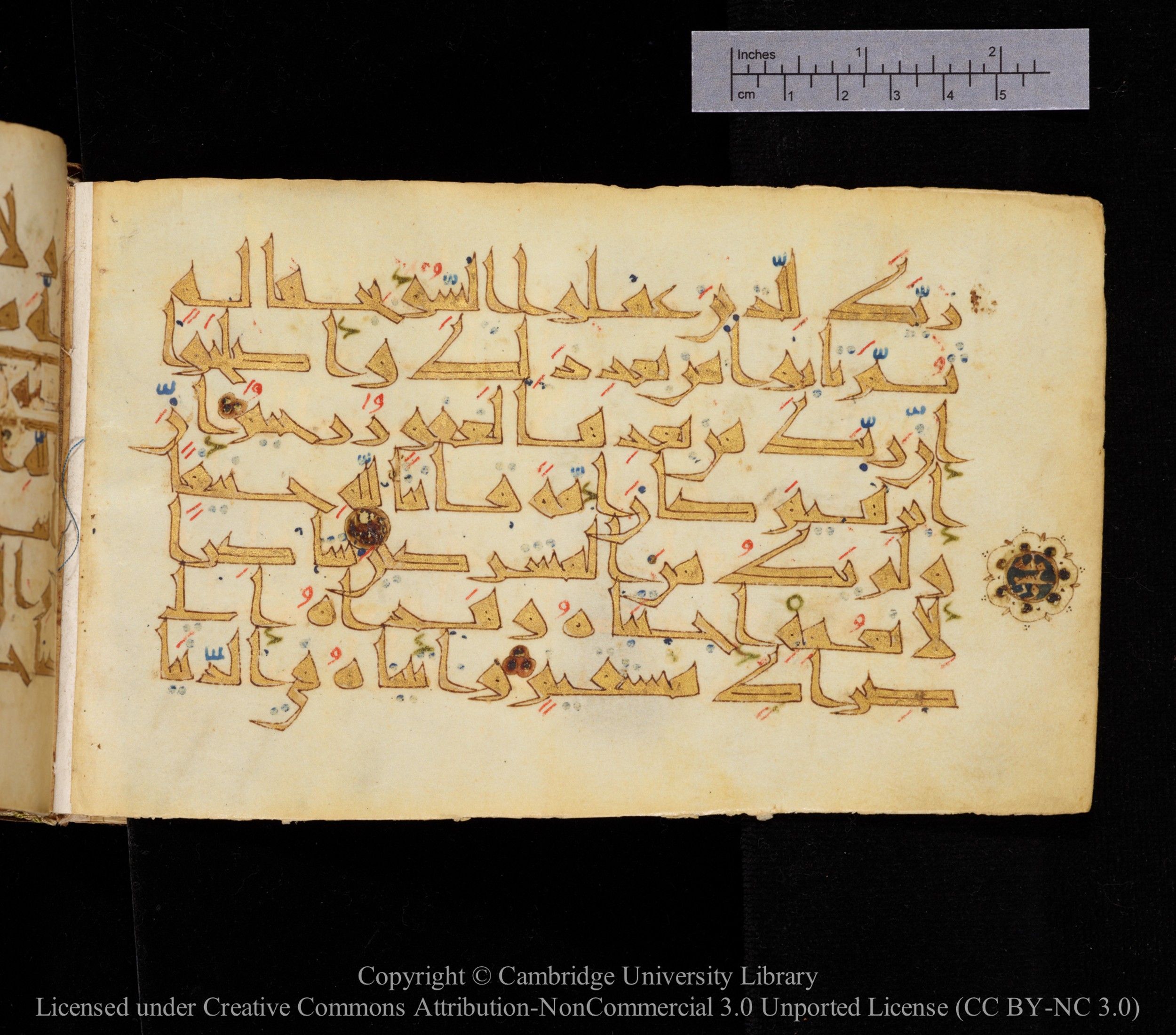 Cambridge MS Or.476, in New Style I script, showing Surah 16:121 from 10th to 11th Century AD found in Unknown, currently housed at Cambridge University Library, Cambridge