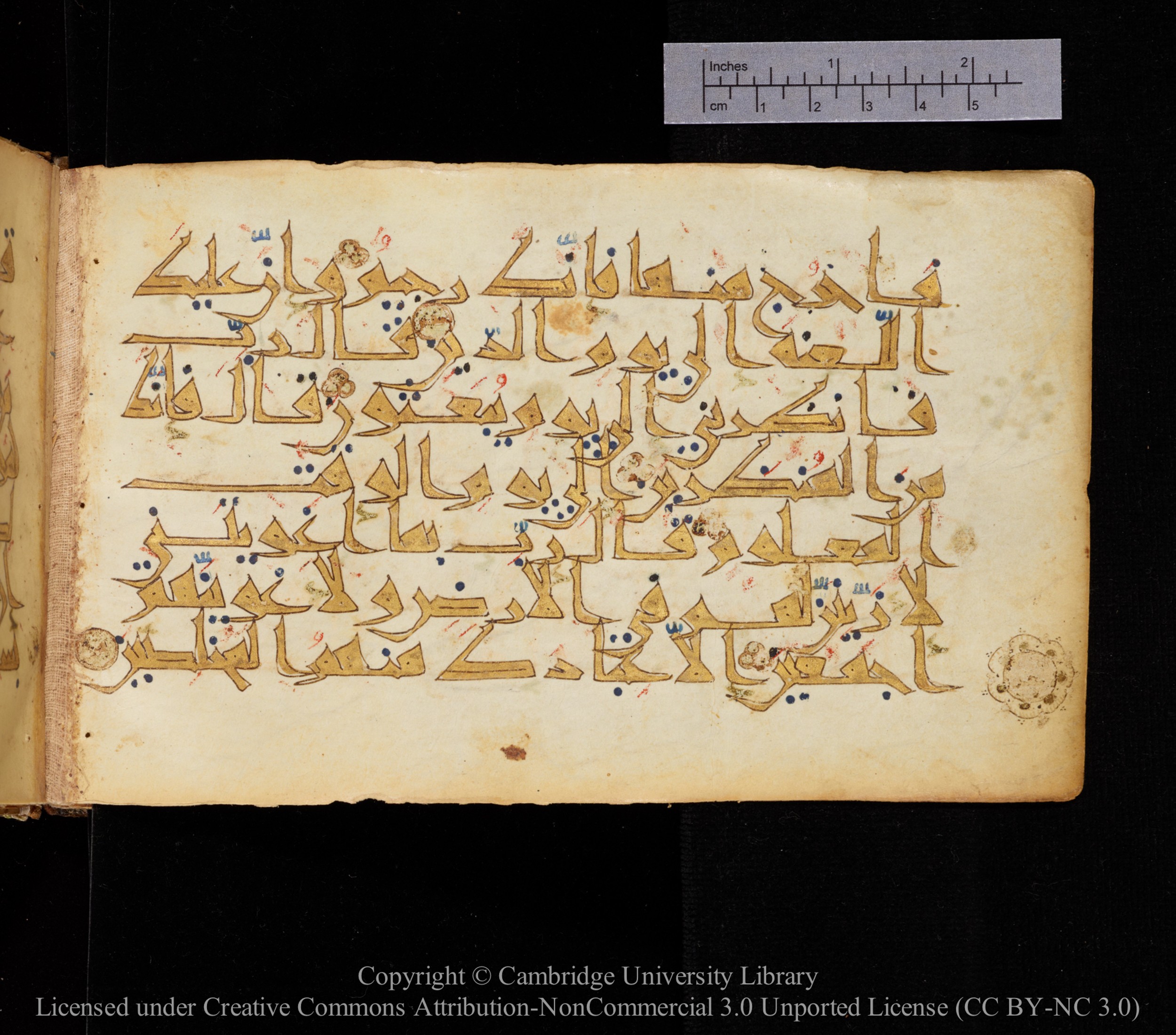 Cambridge MS Or.476, in New Style I script, showing Surah 15:39 from 10th to 11th Century AD found in Unknown, currently housed at Cambridge University Library, Cambridge