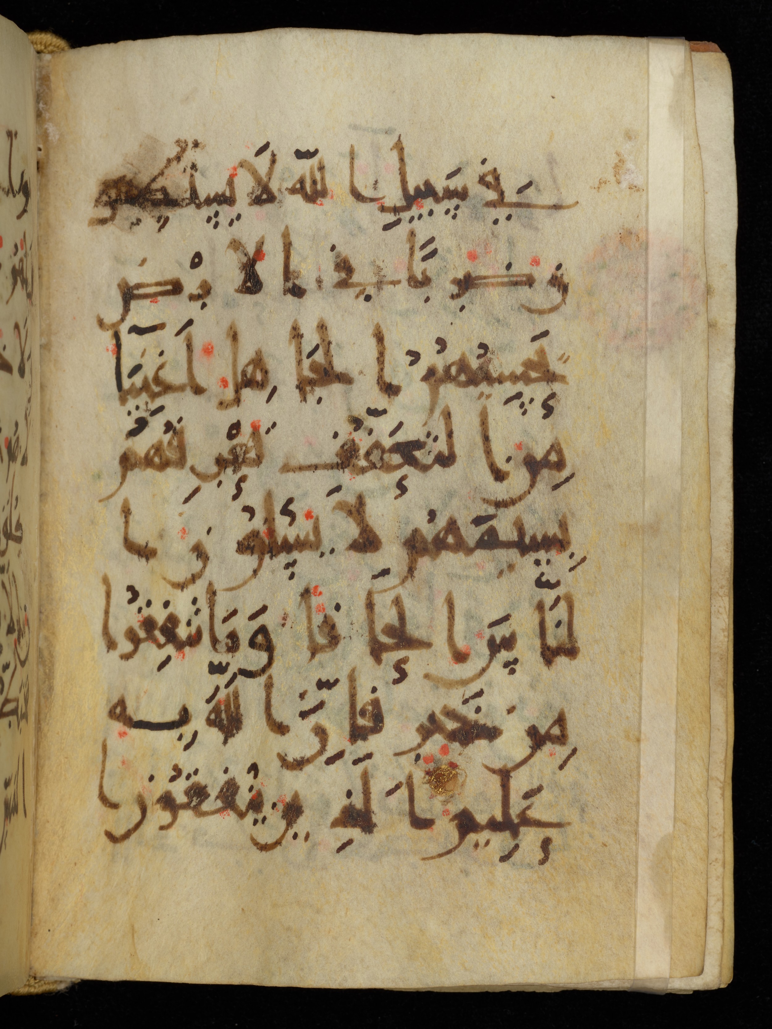 Khayqani Qurʾān (Is 1417A) (Scan 1), in New Style III script, showing Surah 2:274 from 9th to Early 10th Century AD found in Unknown, currently housed at Chester Beatty Library, Dublin