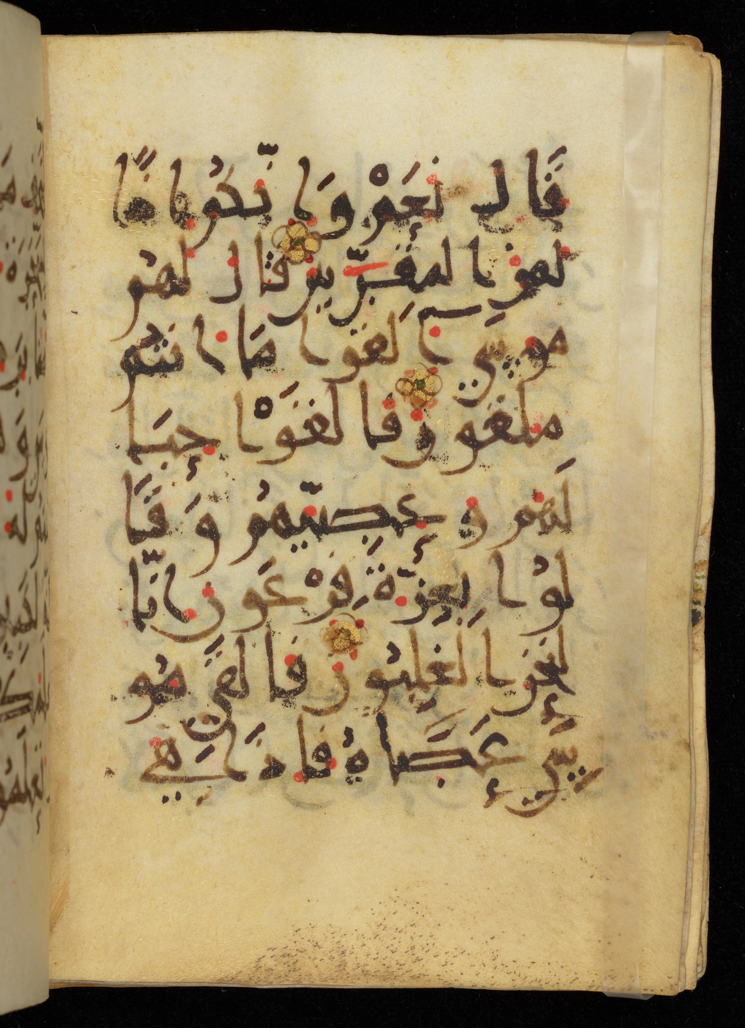 Khayqani Qurʾān (Is 1417A) (Scan 1), in New Style III script, showing Surah 26:45 from 9th to Early 10th Century AD found in Unknown, currently housed at Chester Beatty Library, Dublin