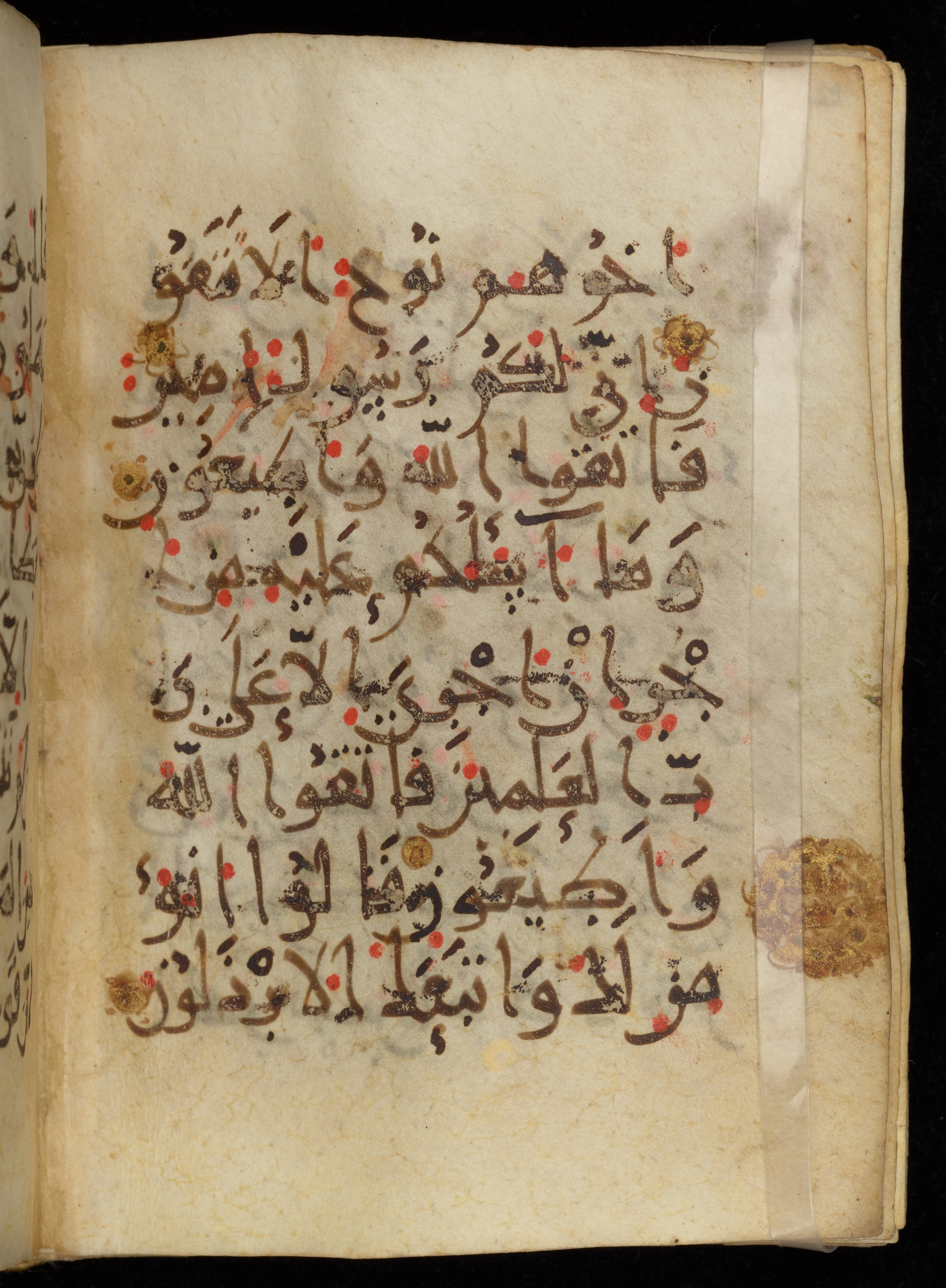 Khayqani Qurʾān (Is 1417A), in New Style III script, showing Surah 26:110 from 9th to Early 10th Century AD found in Unknown, currently housed at Chester Beatty Library, Dublin