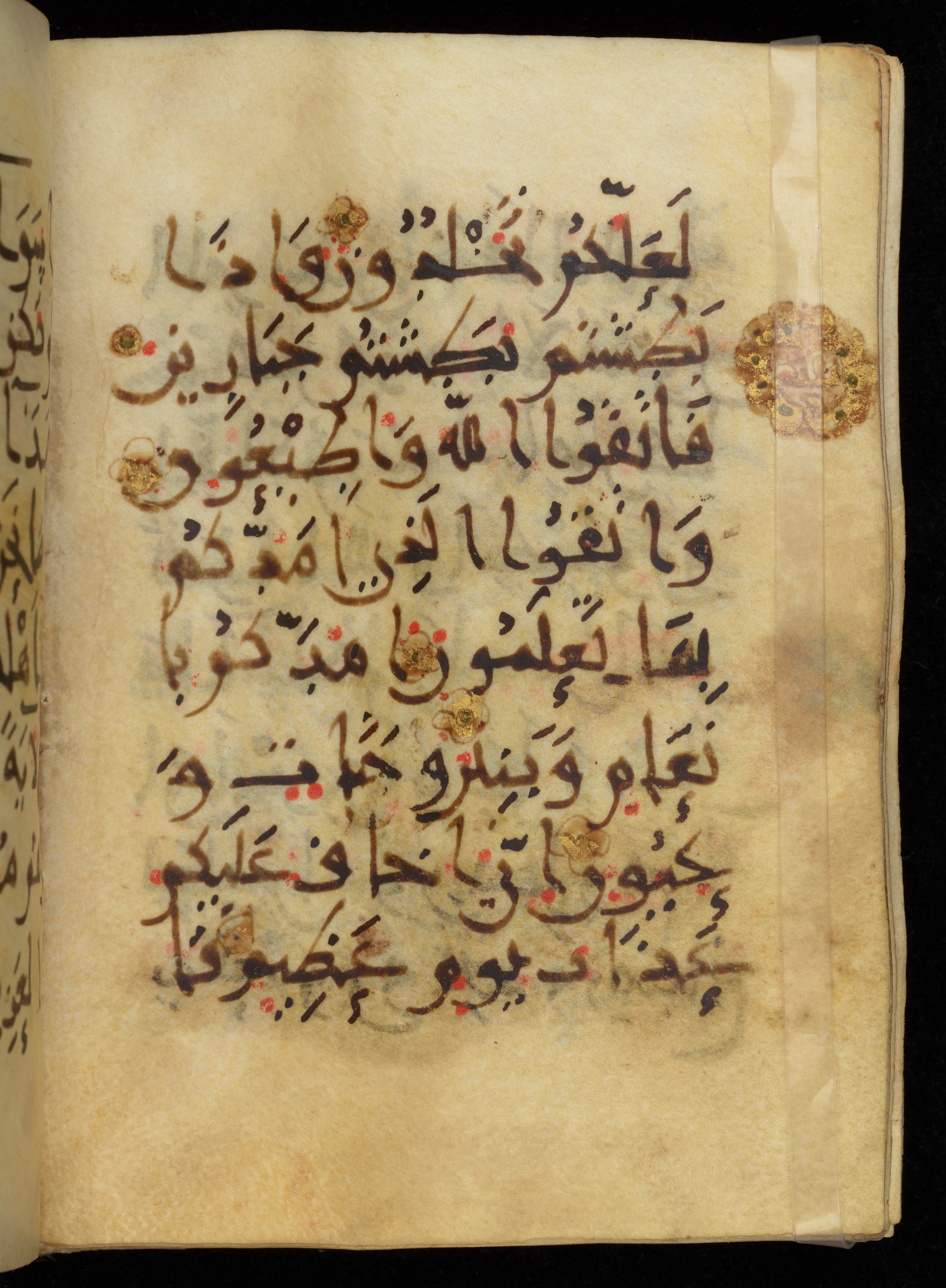 Khayqani Qurʾān (Is 1417A) (Scan 1), in New Style III script, showing Surah 26:136 from 9th to Early 10th Century AD found in Unknown, currently housed at Chester Beatty Library, Dublin
