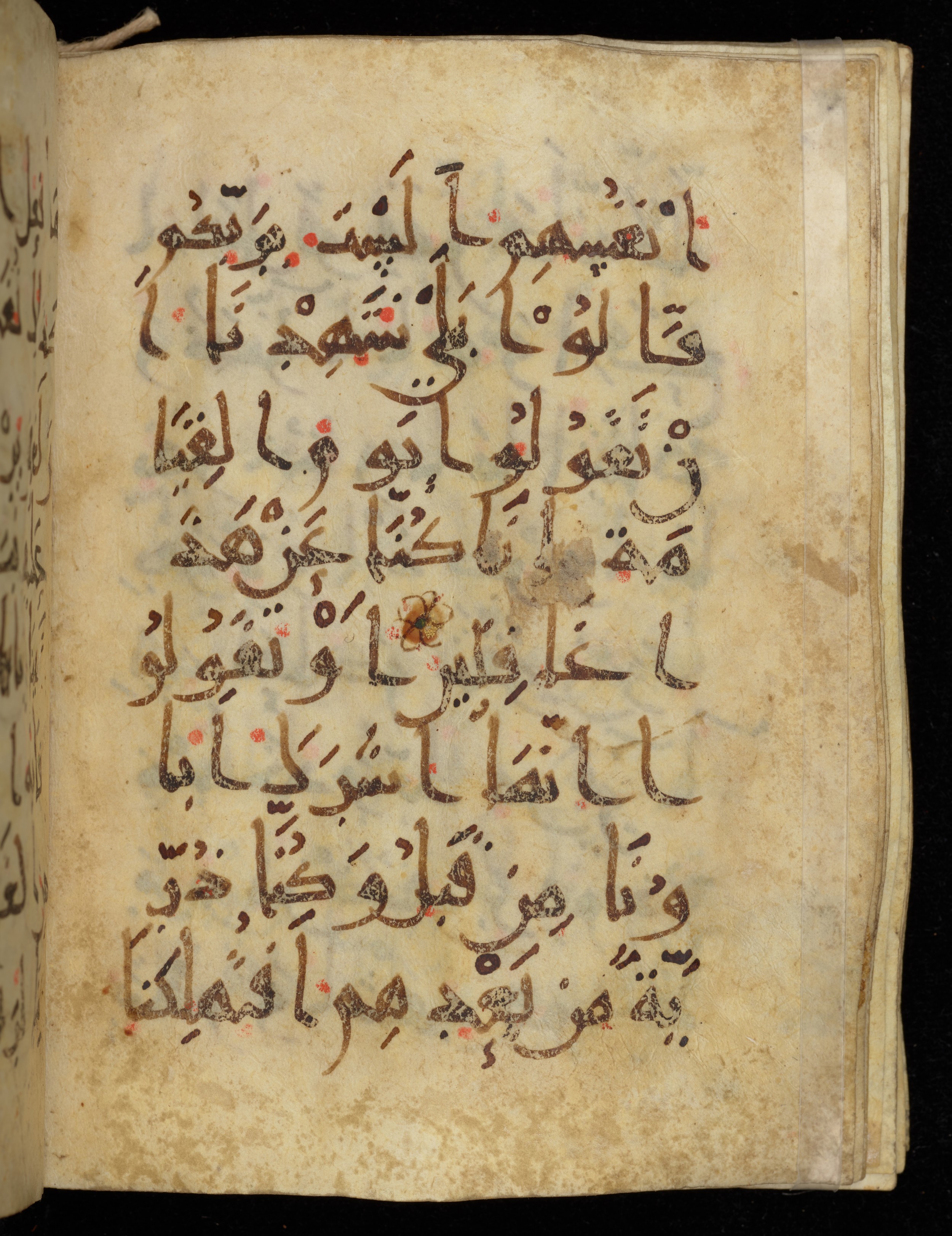 Khayqani Qurʾān (Is 1417A) (Scan 2), in New Style III script, showing Surah 7:172 from 9th to Early 10th Century AD found in Unknown, currently housed at Chester Beatty Library, Dublin