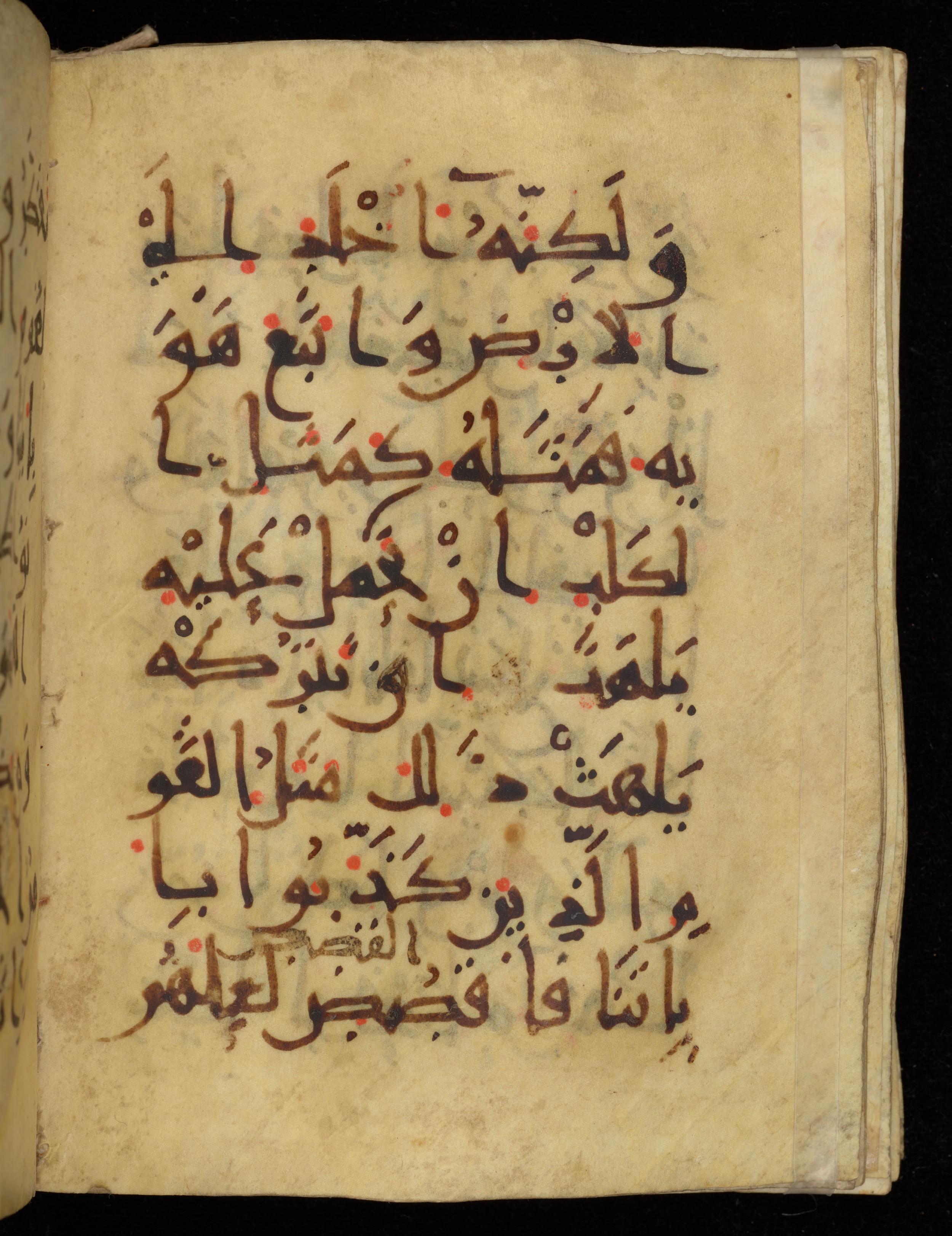 Khayqani Qurʾān (Is 1417A) (Scan 2), in New Style III script, showing Surah 7:176 from 9th to Early 10th Century AD found in Unknown, currently housed at Chester Beatty Library, Dublin