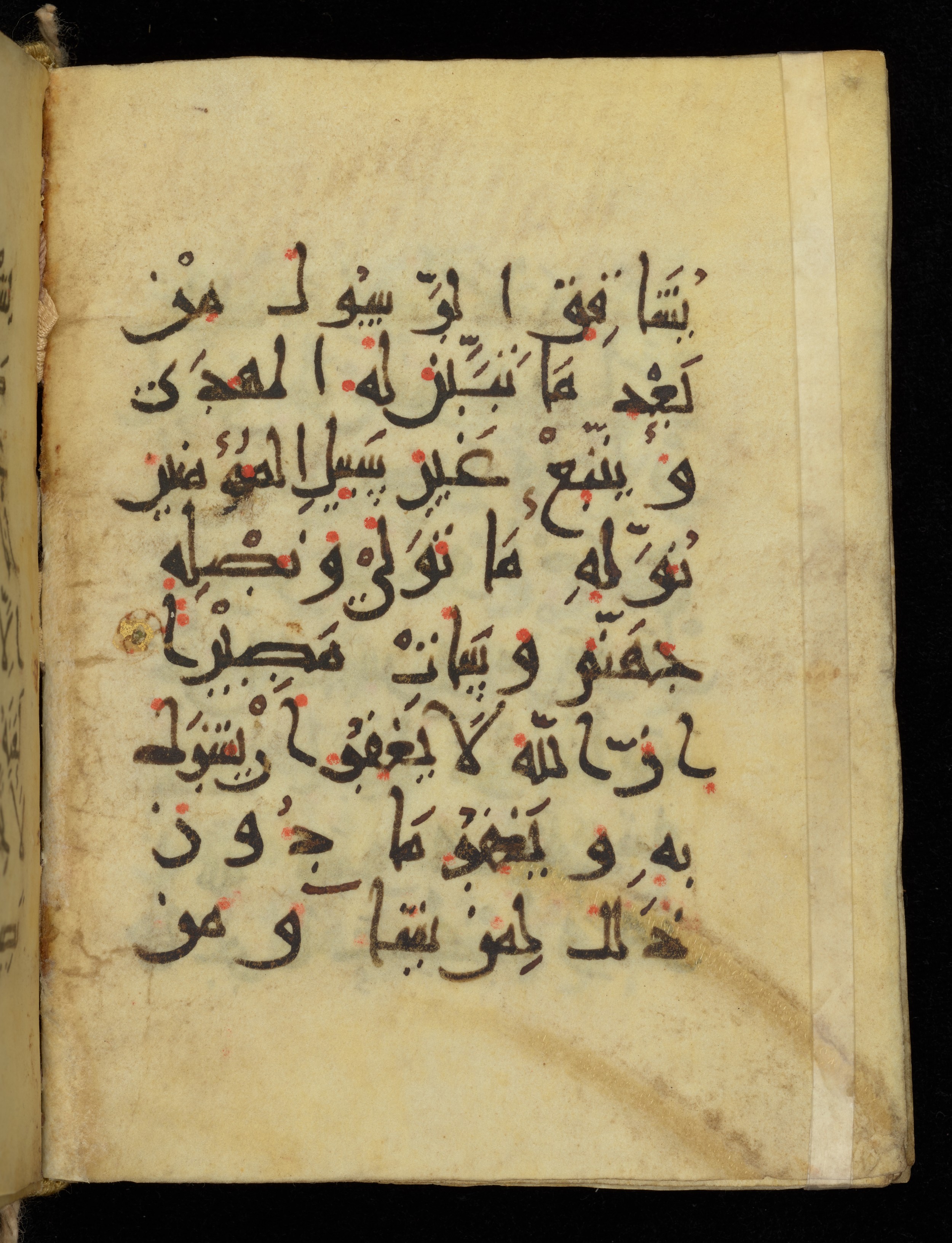 Khayqani Qurʾān (Is 1417A) (Scan 1), in New Style III script, showing Surah 4:116 from 9th to Early 10th Century AD found in Unknown, currently housed at Chester Beatty Library, Dublin