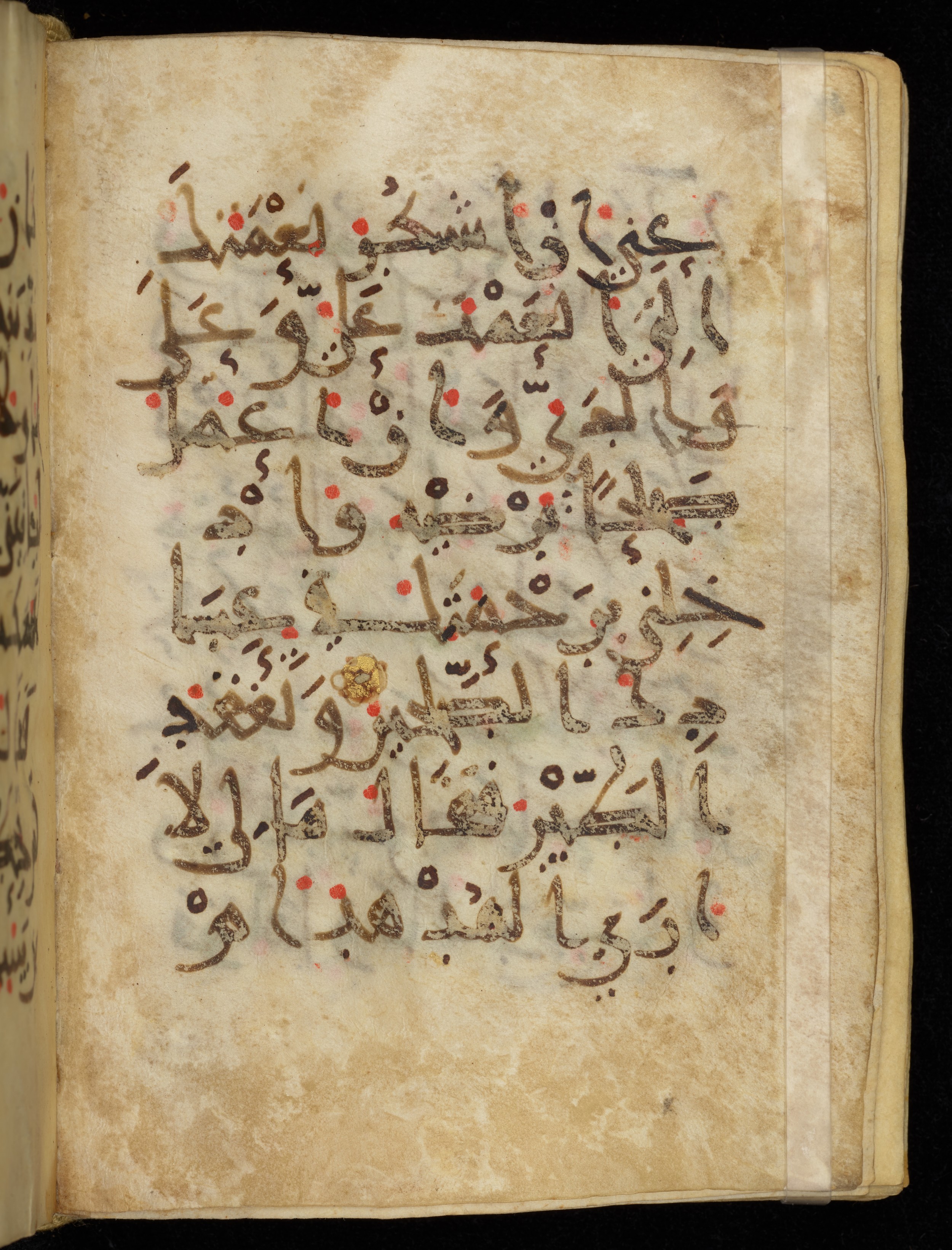 Khayqani Qurʾān (Is 1417A) (Scan 2), in New Style III script, showing Surah 27:19 from 9th to Early 10th Century AD found in Unknown, currently housed at Chester Beatty Library, Dublin