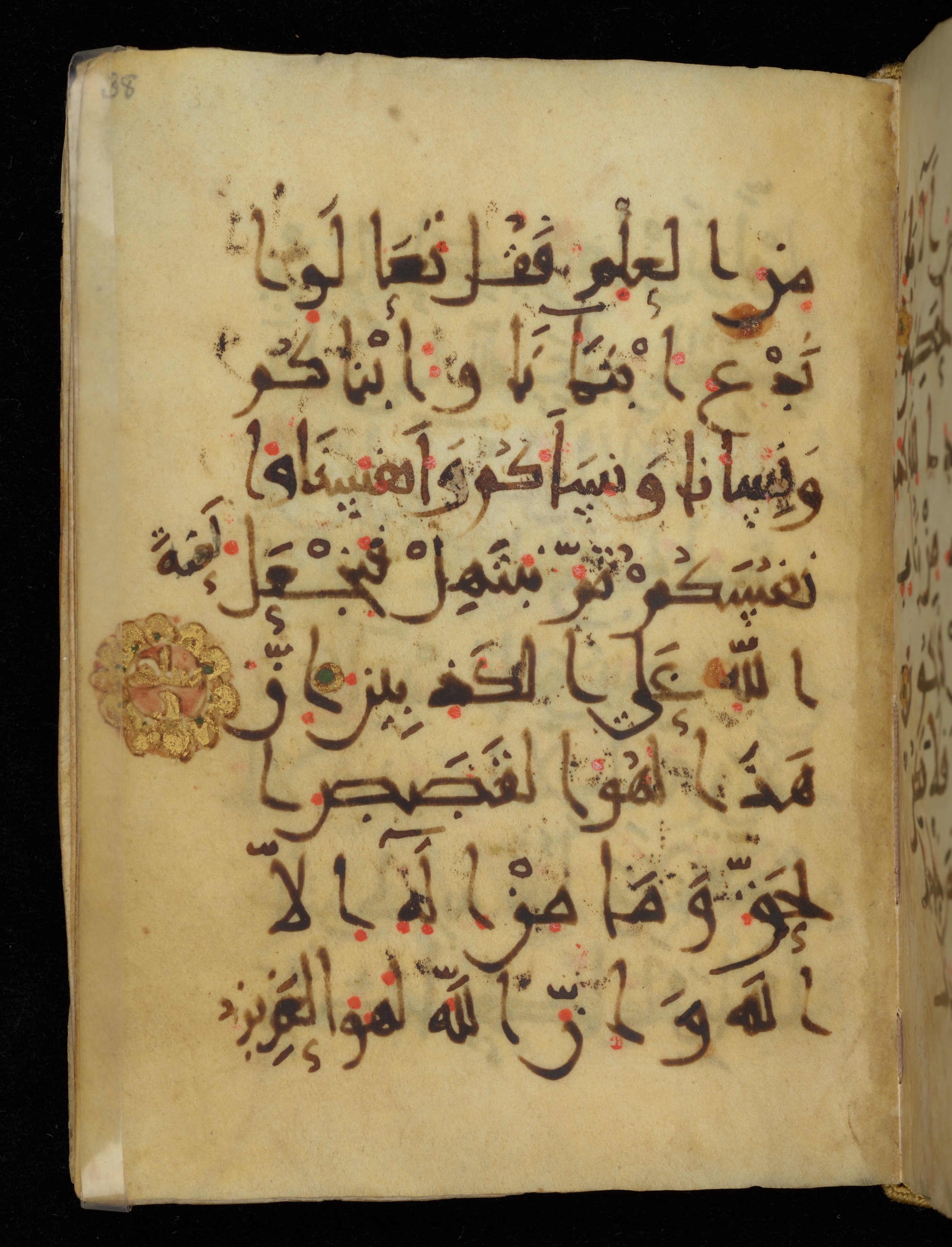 Khayqani Qurʾān (Is 1417A) (Scan 1), in New Style III script, showing Surah 3:62 from 9th to Early 10th Century AD found in Unknown, currently housed at Chester Beatty Library, Dublin
