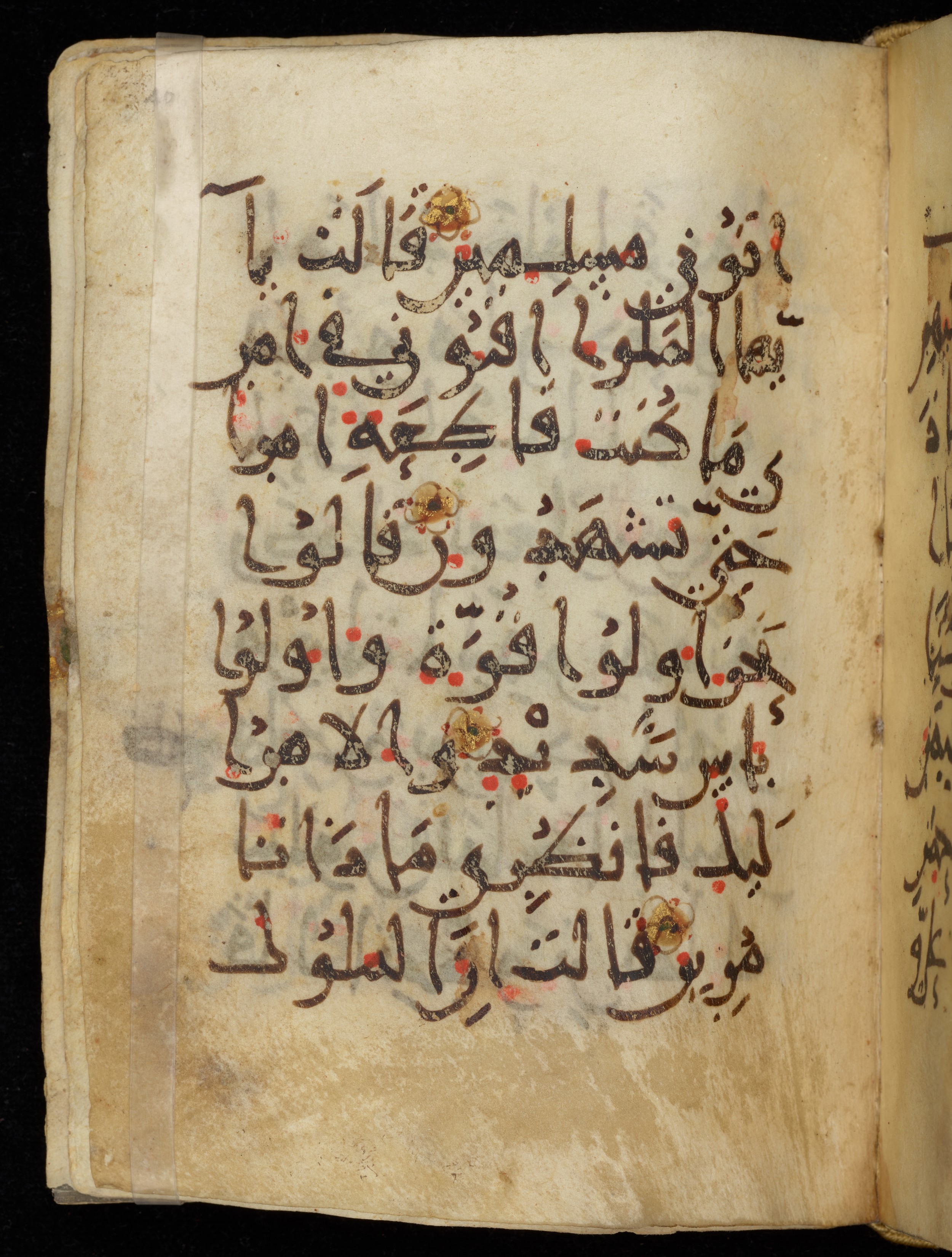 Khayqani Qurʾān (Is 1417A) (Scan 1), in New Style III script, showing Surah 27:34 from 9th to Early 10th Century AD found in Unknown, currently housed at Chester Beatty Library, Dublin