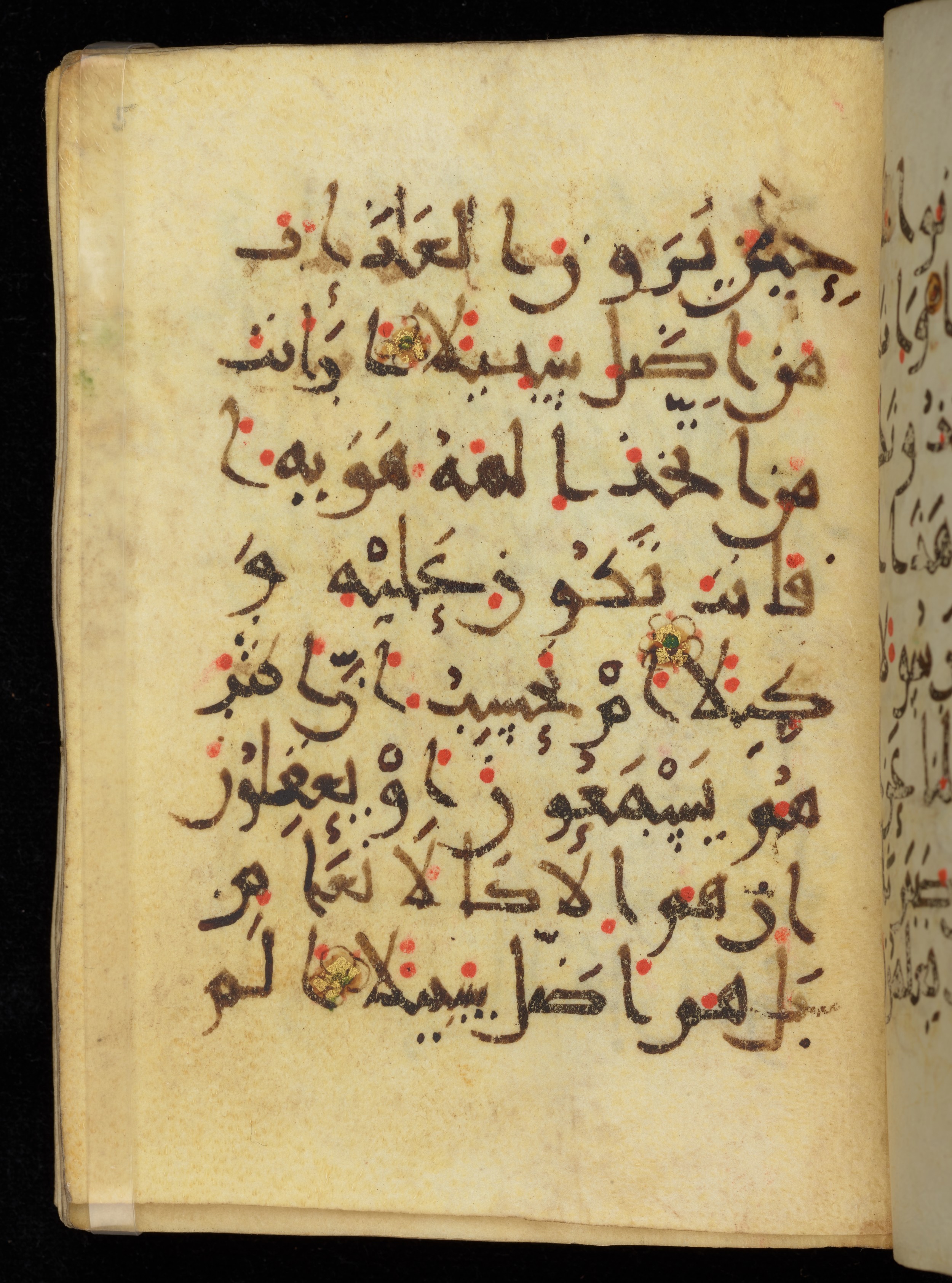 Khayqani Qurʾān (Is 1417A) (Scan 1), in New Style III script, showing Surah 25:45 from 9th to Early 10th Century AD found in Unknown, currently housed at Chester Beatty Library, Dublin