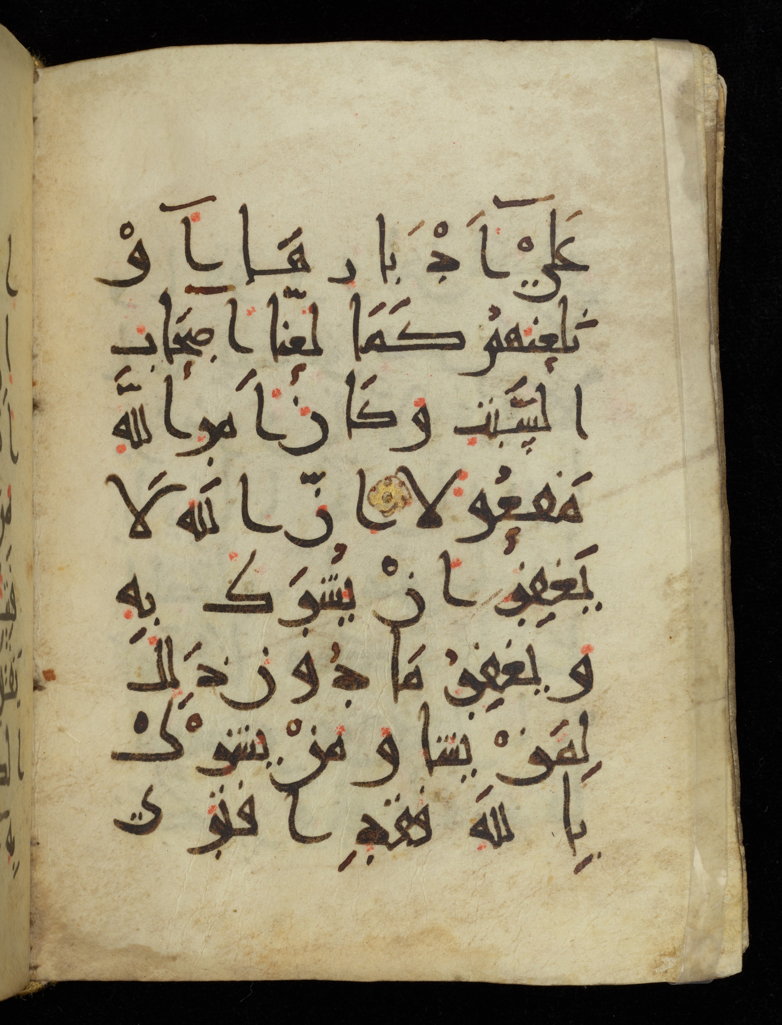 Khayqani Qurʾān (Is 1417A) (Scan 1), in New Style III script, showing Surah 4:48 from 9th to Early 10th Century AD found in Unknown, currently housed at Chester Beatty Library, Dublin