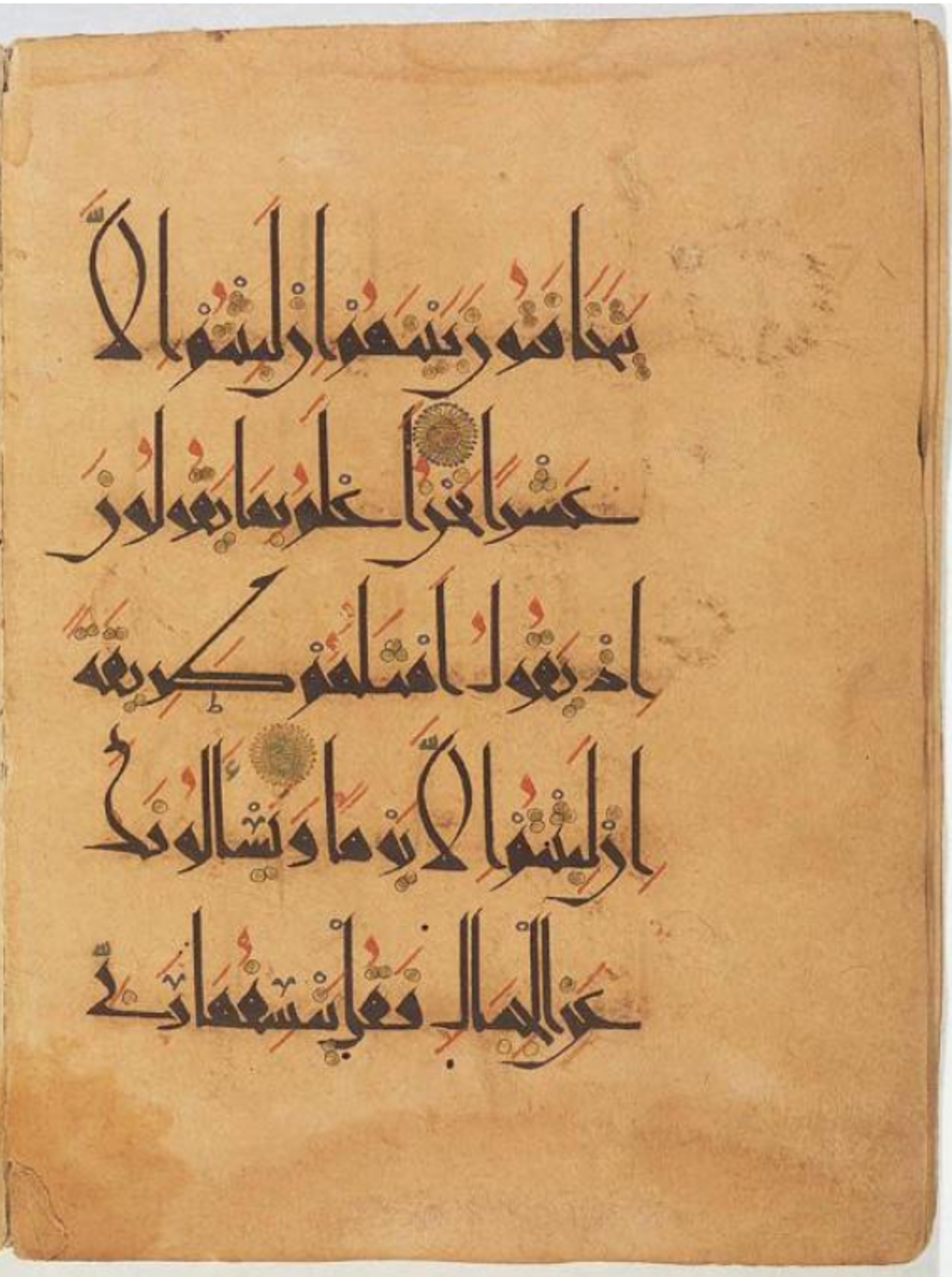 Boston, Massachussets, Museum of Fine Arts, 20.884 (Scan 1), in New style script, showing Surah 20:104 from 9th to 10th Century AD found in Unknown, currently housed at Museum of Fine Arts, Boston, Massachussets