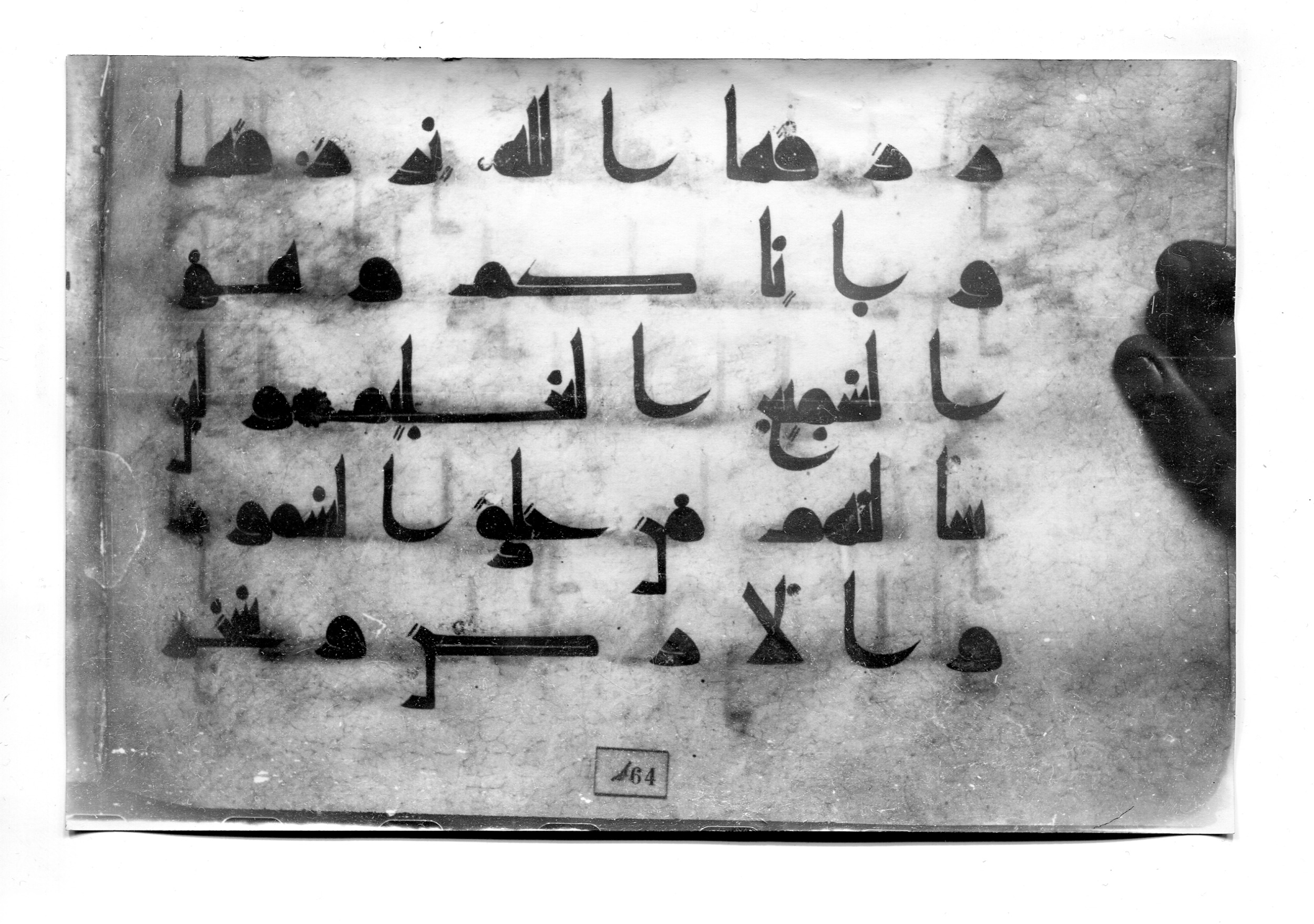 Istanbul, Süleymaniye Library, Ayasofya 23 (Scan 3), in Kūfī D.I script, showing Surah 29:60 from Mid 8th to Late 9th Century AD found in Unknown, currently housed at Süleymaniye Library (Süleymaniye Kütüphanesi), Istanbul