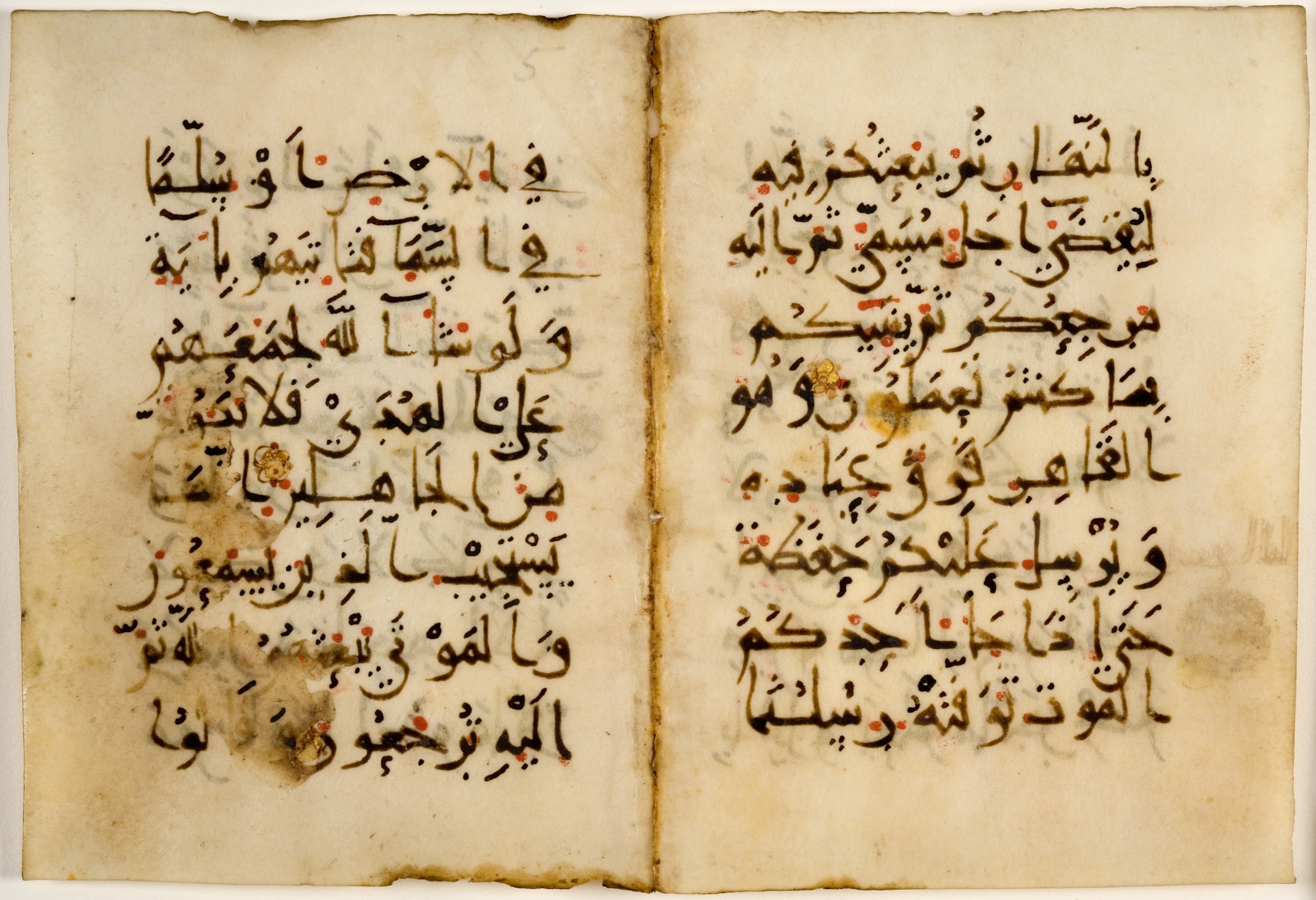 Detroit, Michigan, Detroit Institute of Arts, 25.73 (Scan 3), in new style III script, showing Surah 6:60 from 10th to 11th Century AD found in Iran, currently housed at Detroit Institute of Arts, Detroit, Michigan