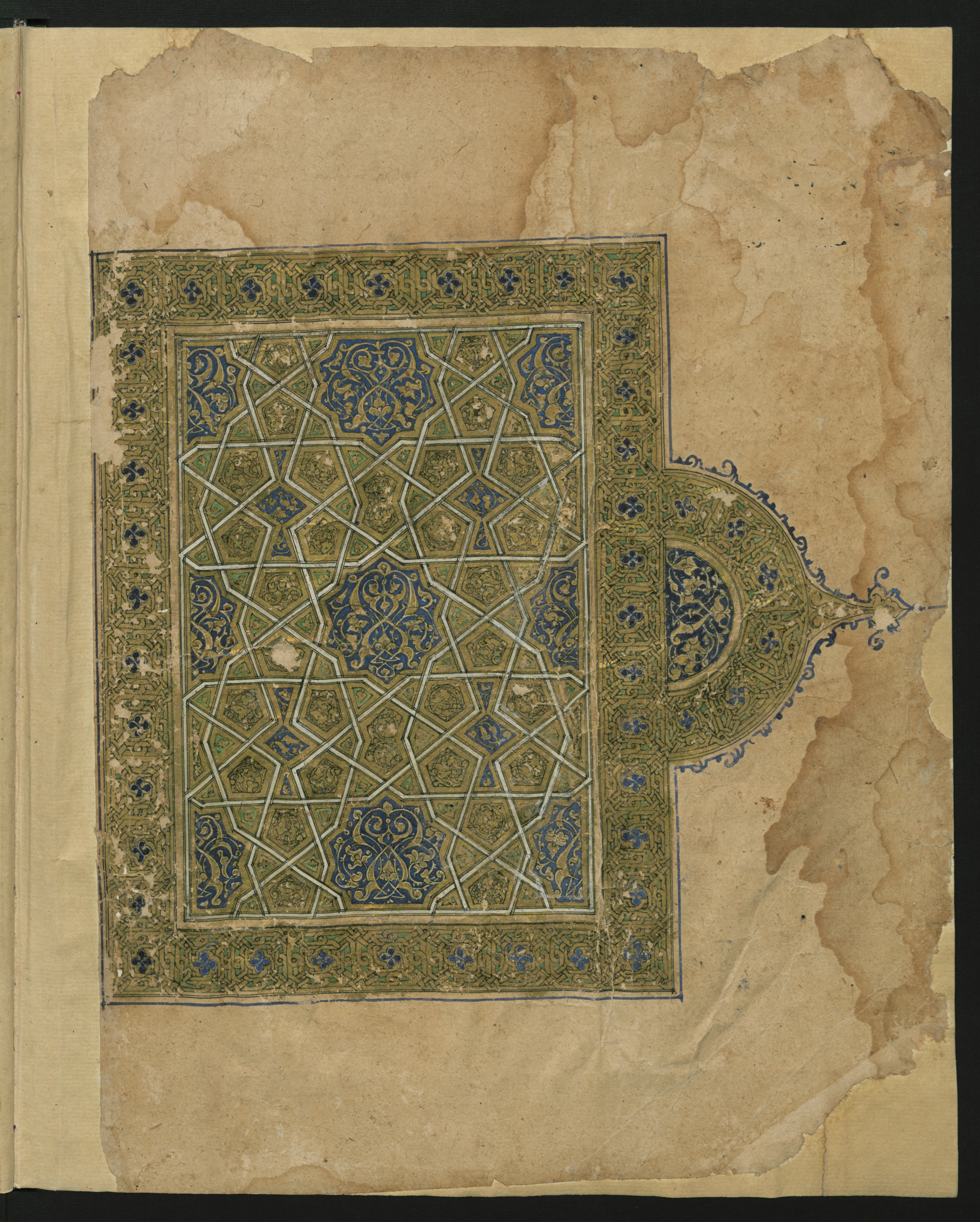 Berlin, Staatsbibliothek zu Berlin, Landberg 822 (Ahlwardt 914) (Scan 51), in muḥaqqaq script, showing Surah 1:0 from Early 13th Century AD found in Iraq, currently housed at Staatsbibliothek zu Berlin, Berlin, Germany